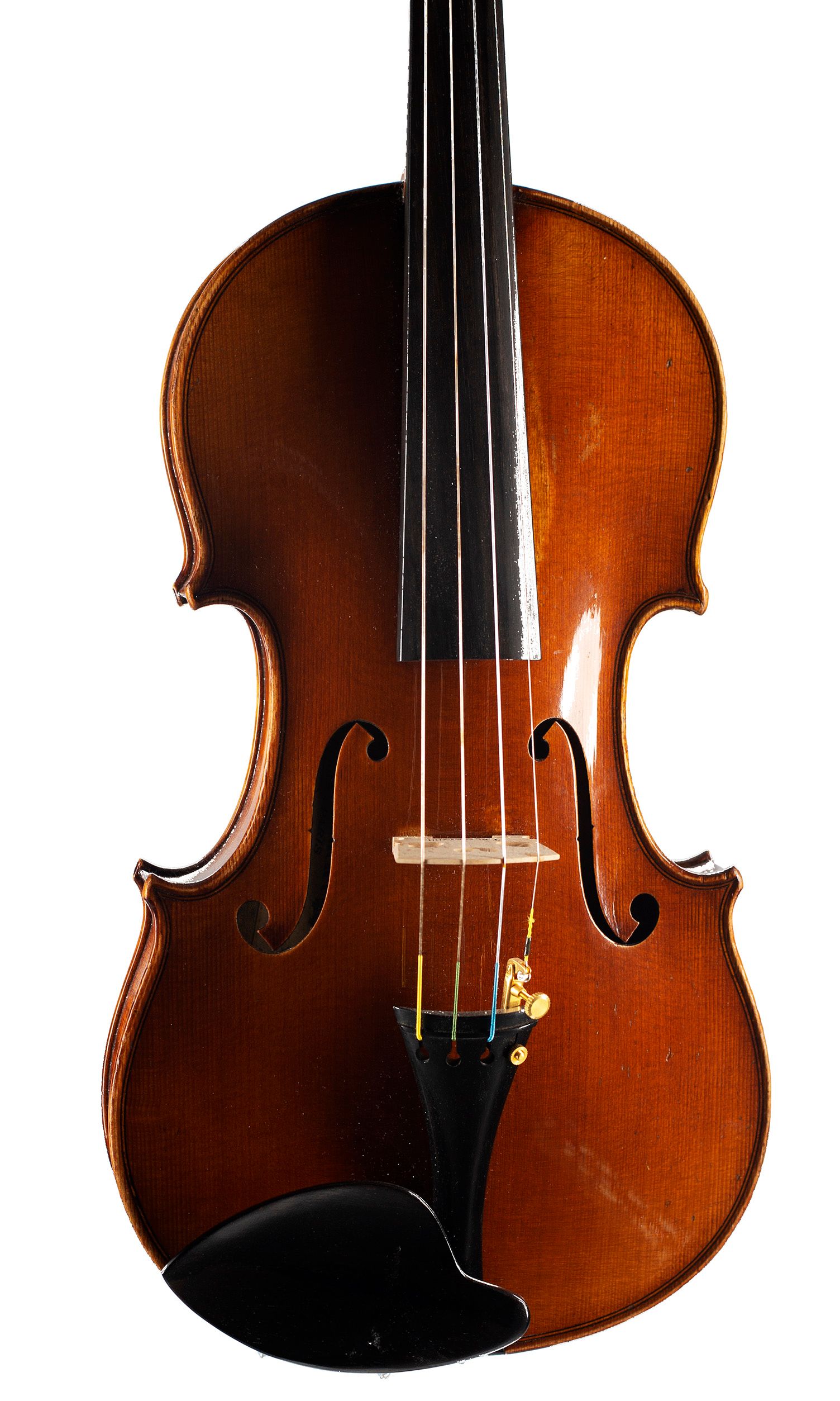 Violin, Workshop of H. Emile Blondelet, Paris, 1932 — angled view, 10°