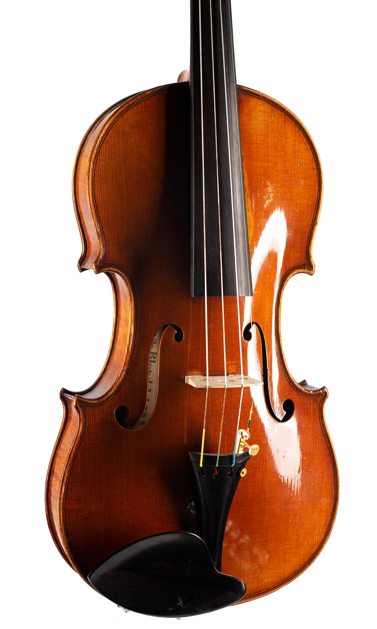 Violin, Workshop of H. Emile Blondelet, Paris, 1932 — angled view, 20°