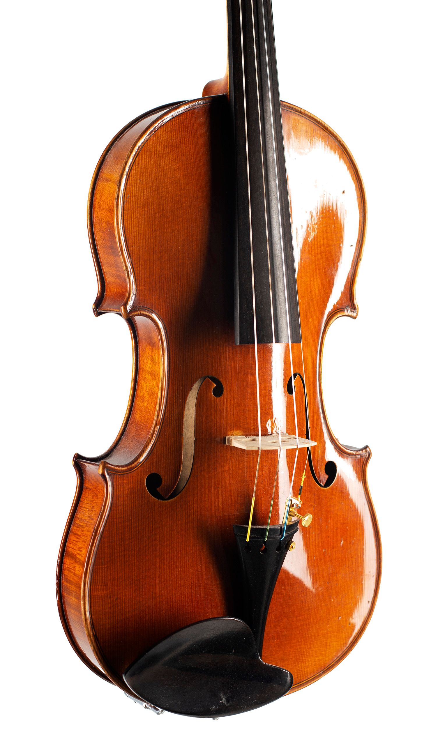 Violin, Workshop of H. Emile Blondelet, Paris, 1932 — angled view, 30°
