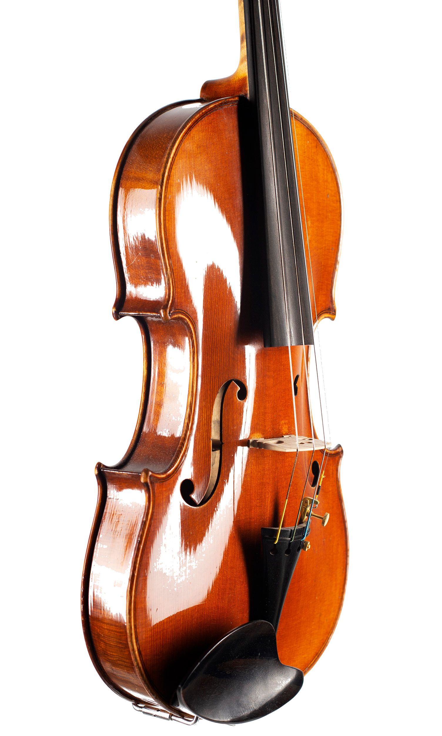Violin, Workshop of H. Emile Blondelet, Paris, 1932 — angled view, 50°