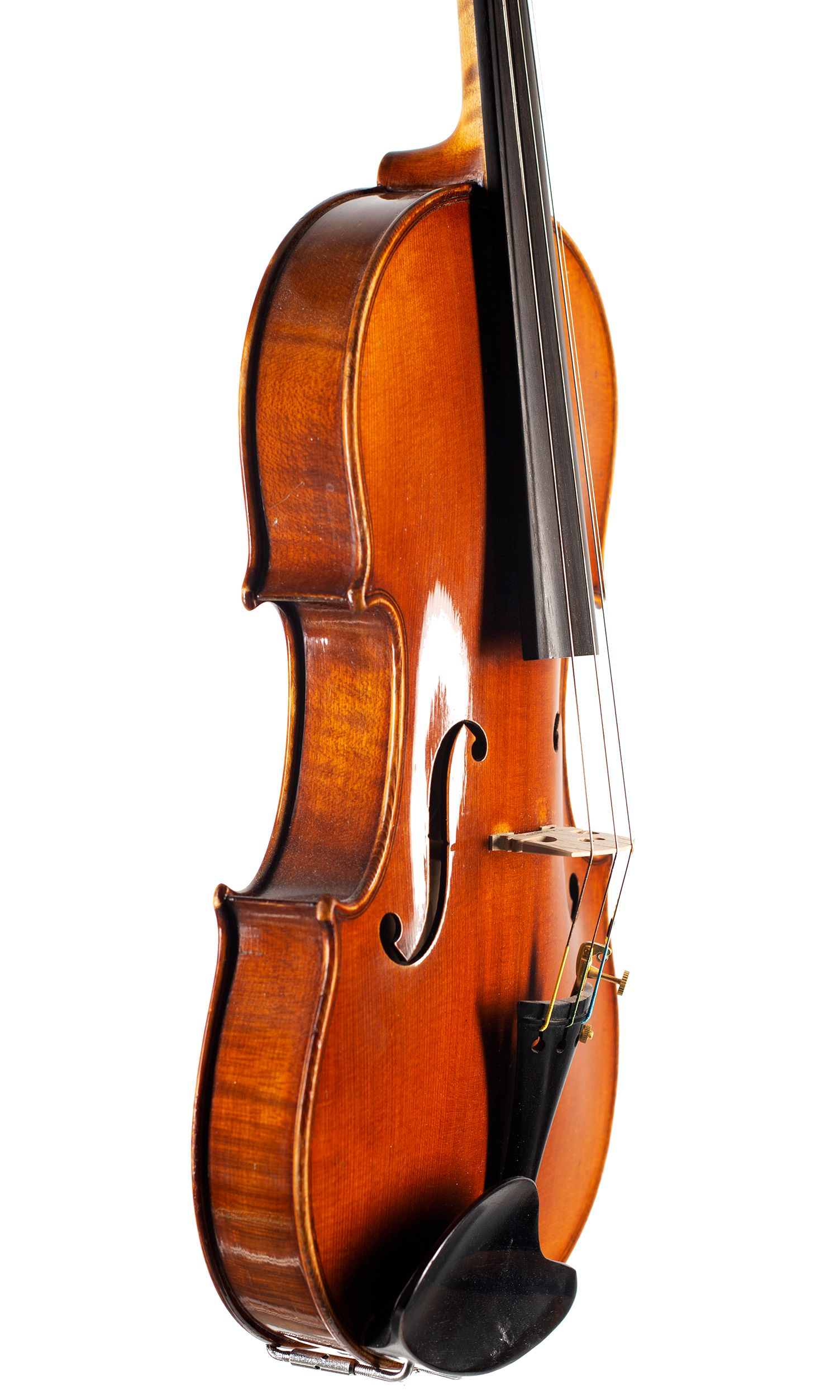 Violin, Workshop of H. Emile Blondelet, Paris, 1932 — angled view, 60°