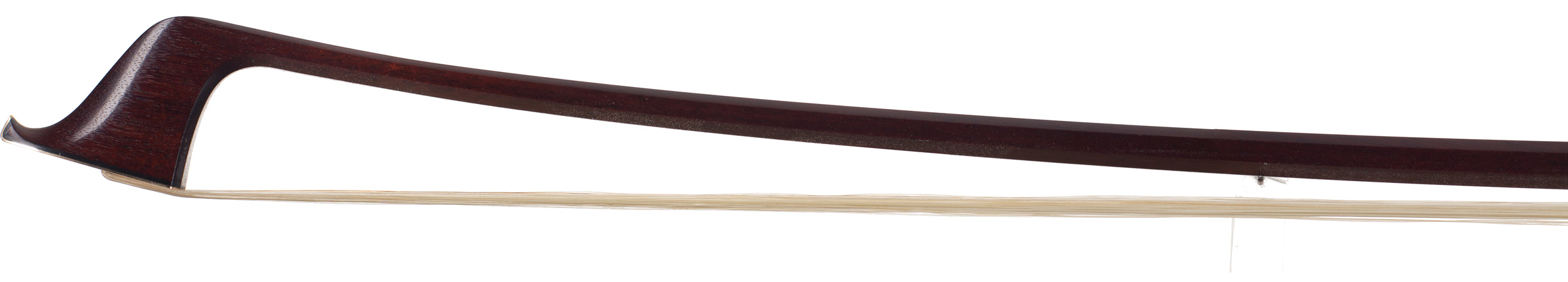 A gold-mounted contemporary cello bow by Howard Green, Tayport — head