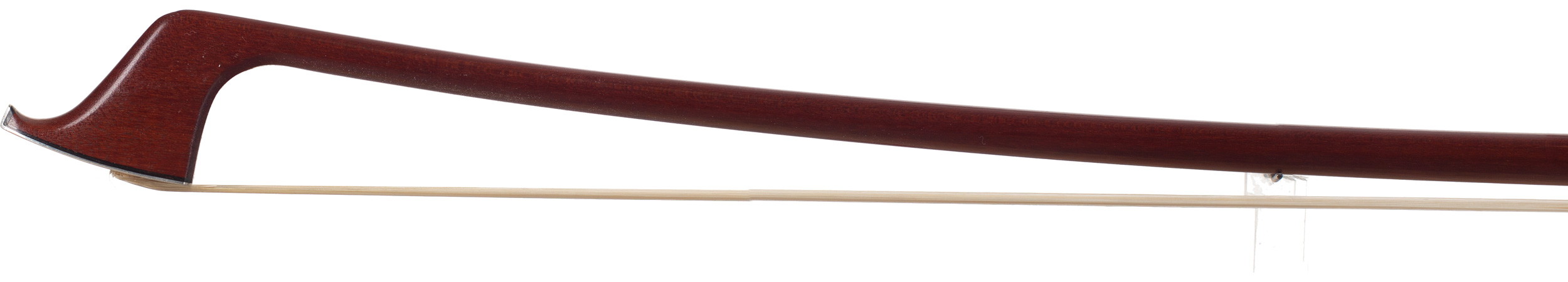 A silver-mounted contemporary cello bow by Howard Green, Tayport — head