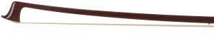 A silver-mounted viola bow by Richard Grünke, Germany — head and frog