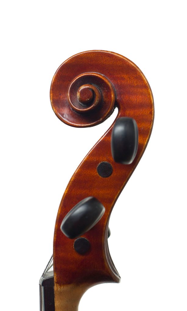 Violin, Workshop of Roger and Max Millant, Paris, 1943 — scroll