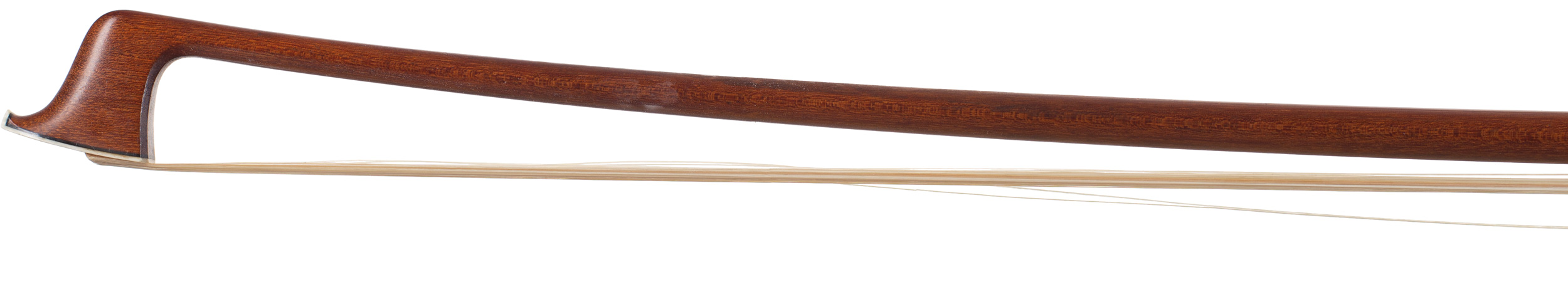 A silver-mounted violin bow by Christoph Friedrich Wunderlich, Leipzig, circa 1920 — head