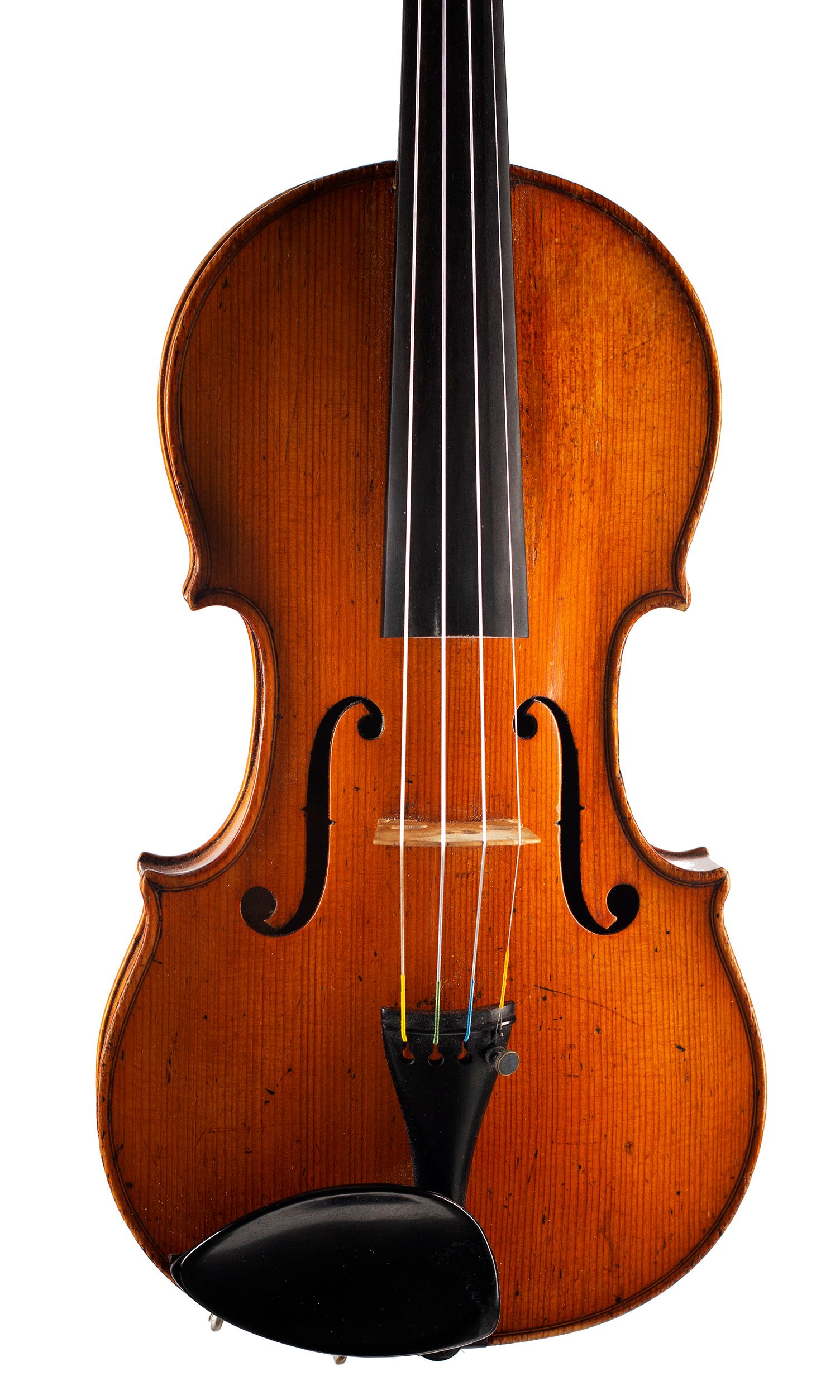 Violin by Charles Harris II, Oxfordshire, circa 1820 — angled view, 10°