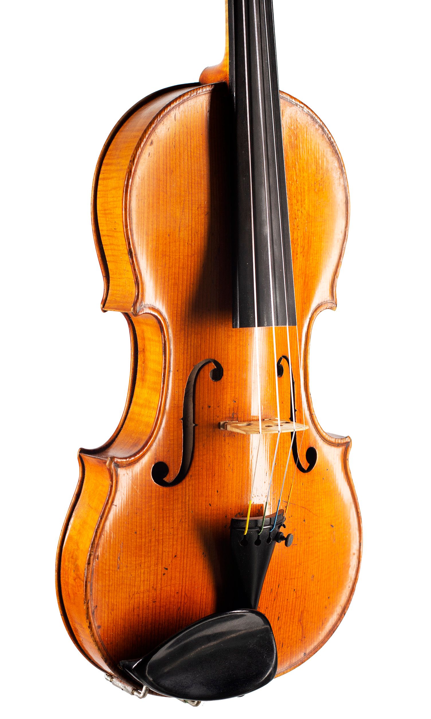 Violin by Charles Harris II, Oxfordshire, circa 1820 — angled view, 40°