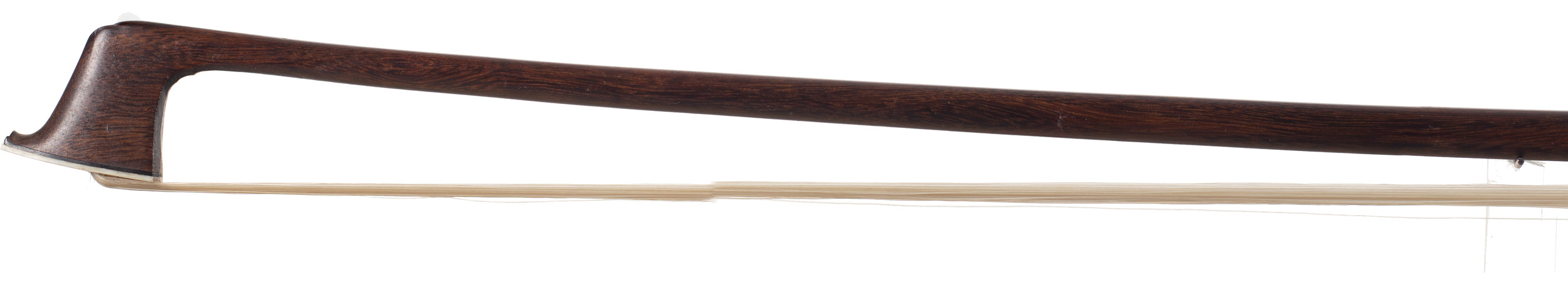 A silver-mounted violin bow by John Dodd, England, circa 1820 — head