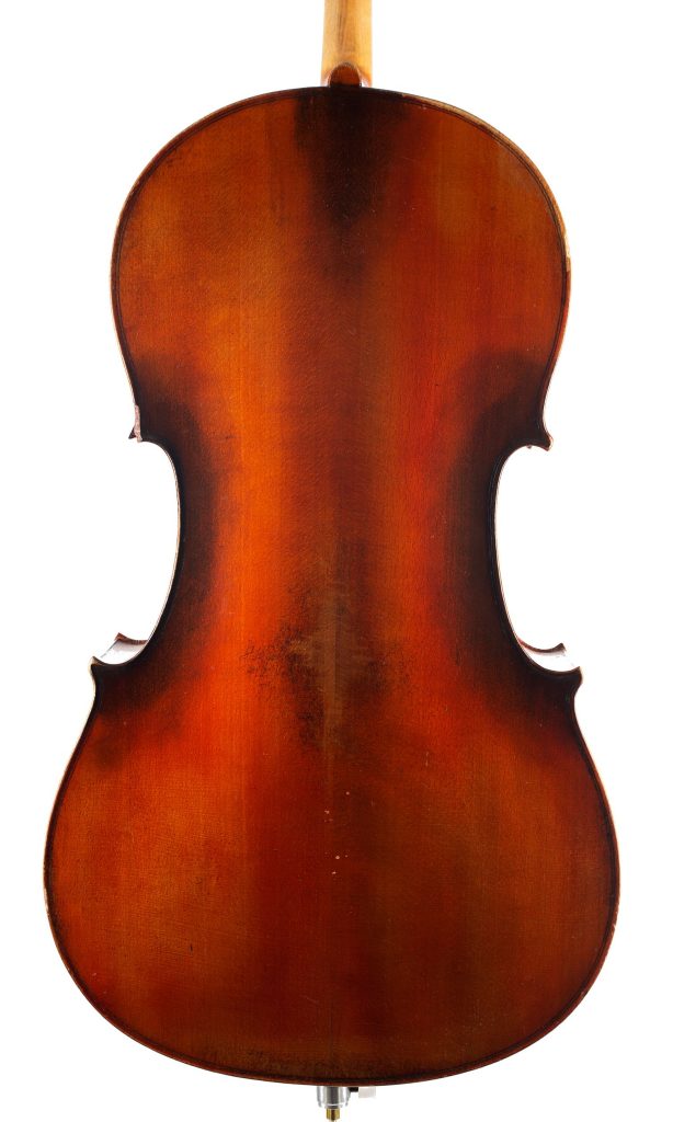 Cello, Workshop of Jerome Thibouville-Lamy, Mirecourt, circa 1920 — back