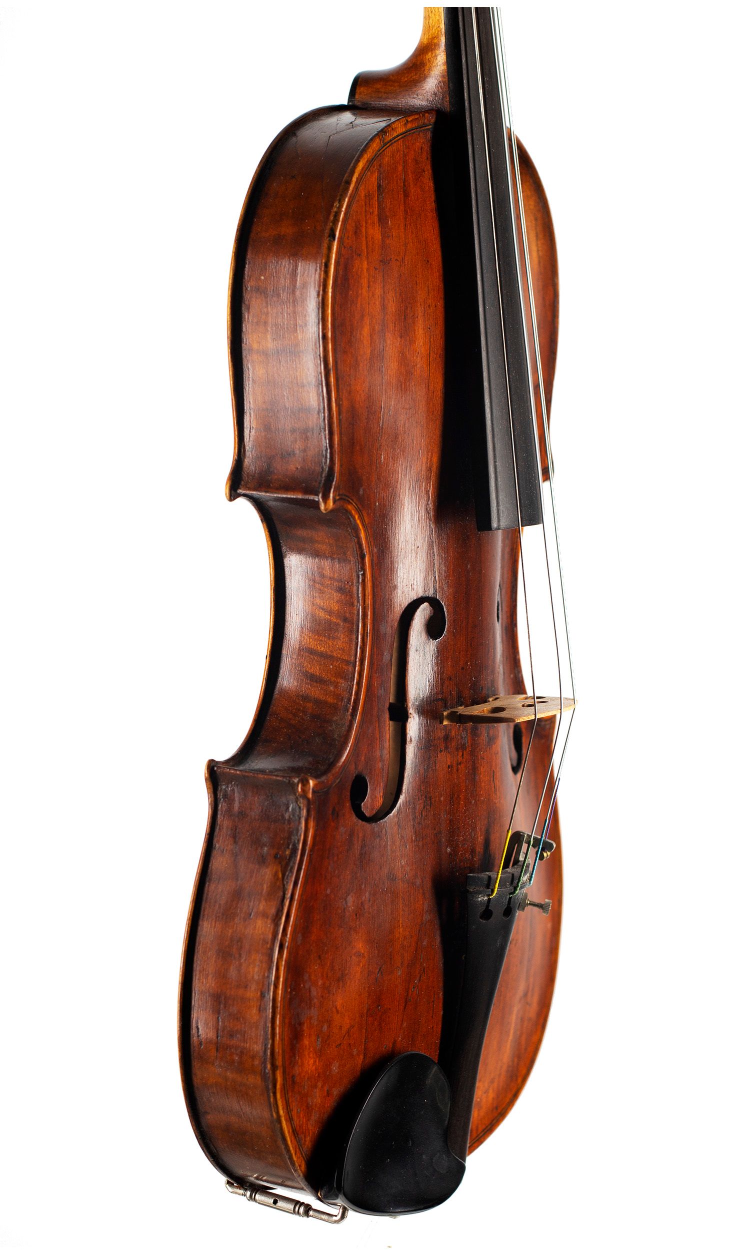 Violin by Charles and Samuel Thompson, London, circa 1770 — angled view, 60°