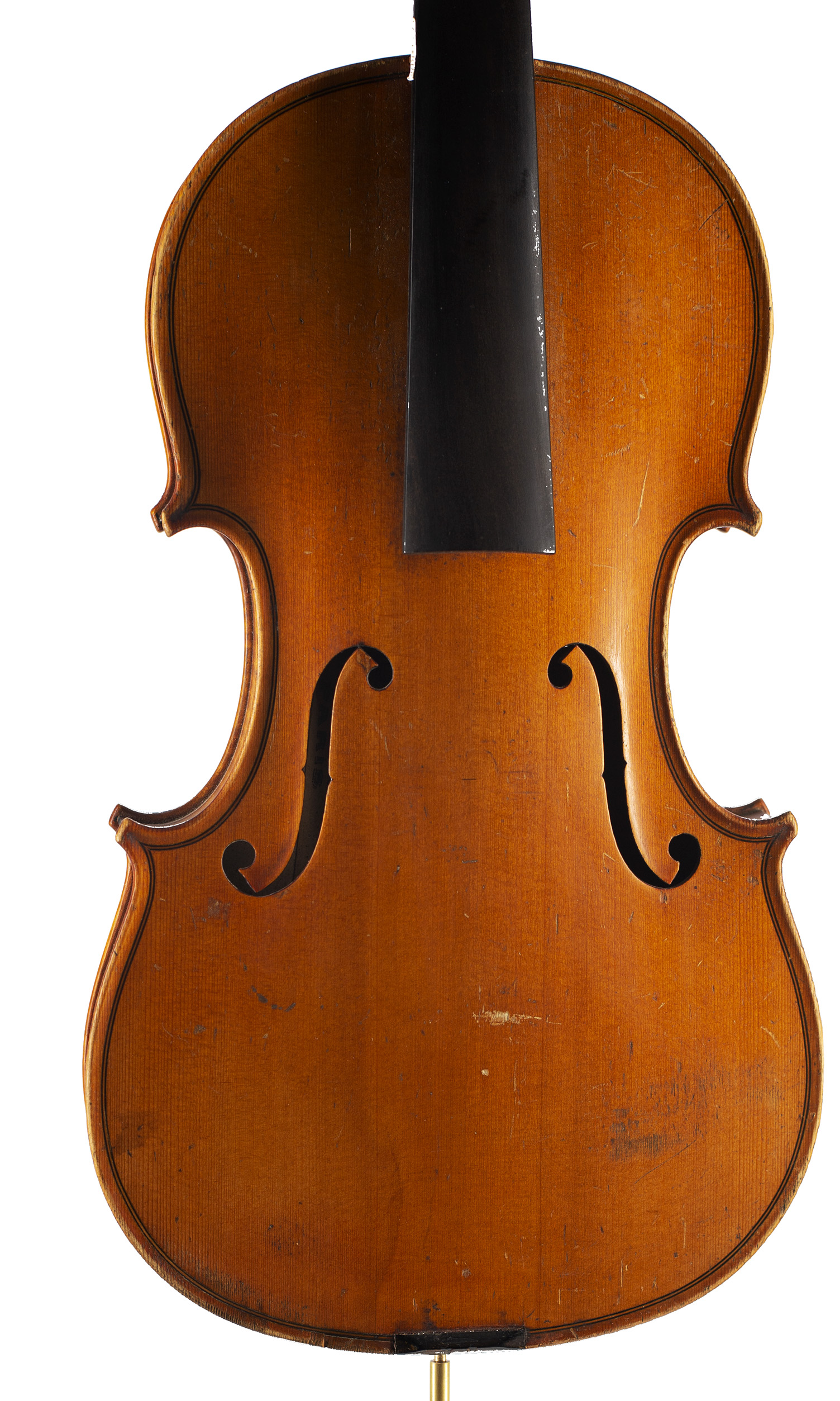 A violin by Ch J.B.Collin-Mezin Pere, Paris, 1902 — angled view, 10°