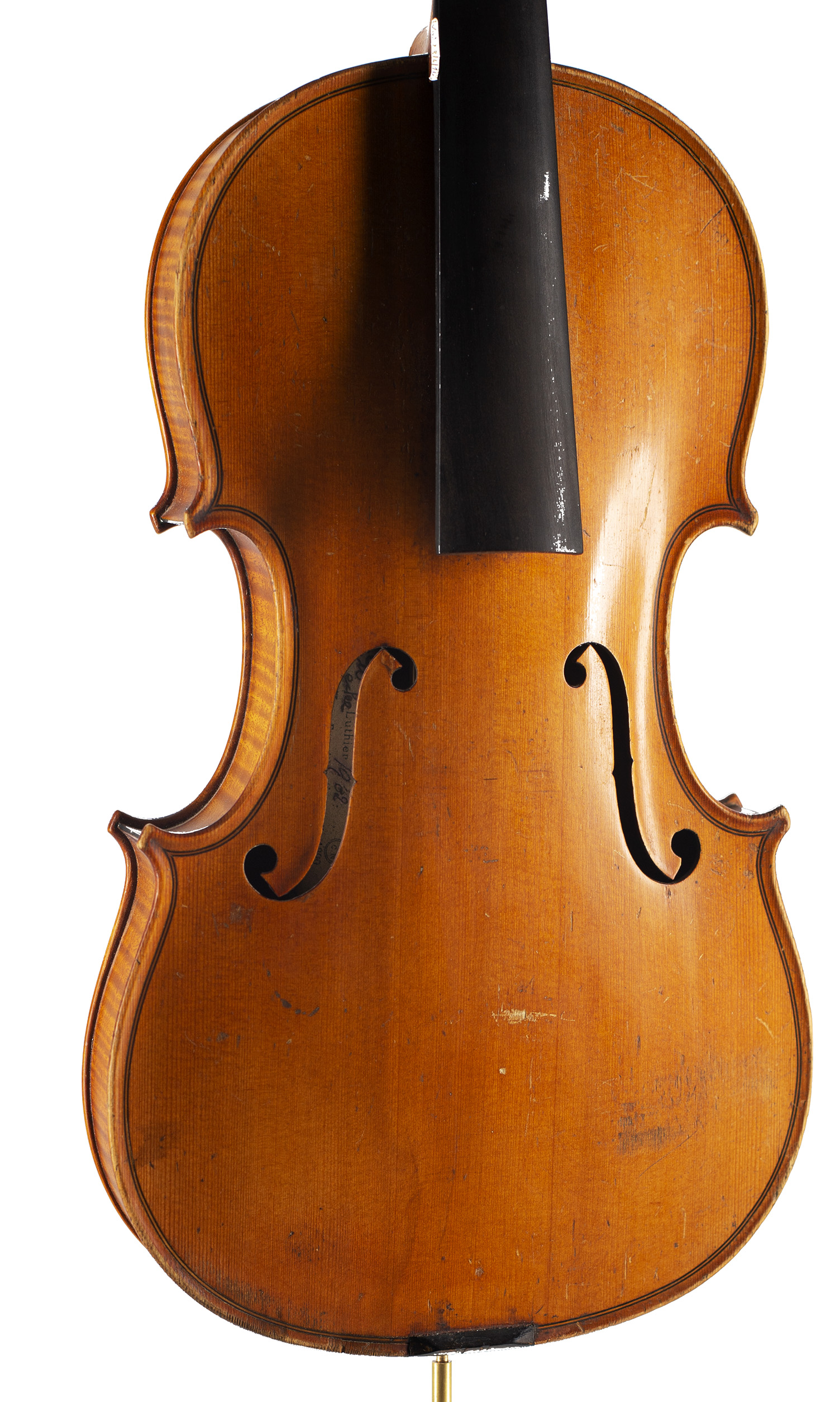 A violin by Ch J.B.Collin-Mezin Pere, Paris, 1902 — angled view, 20°