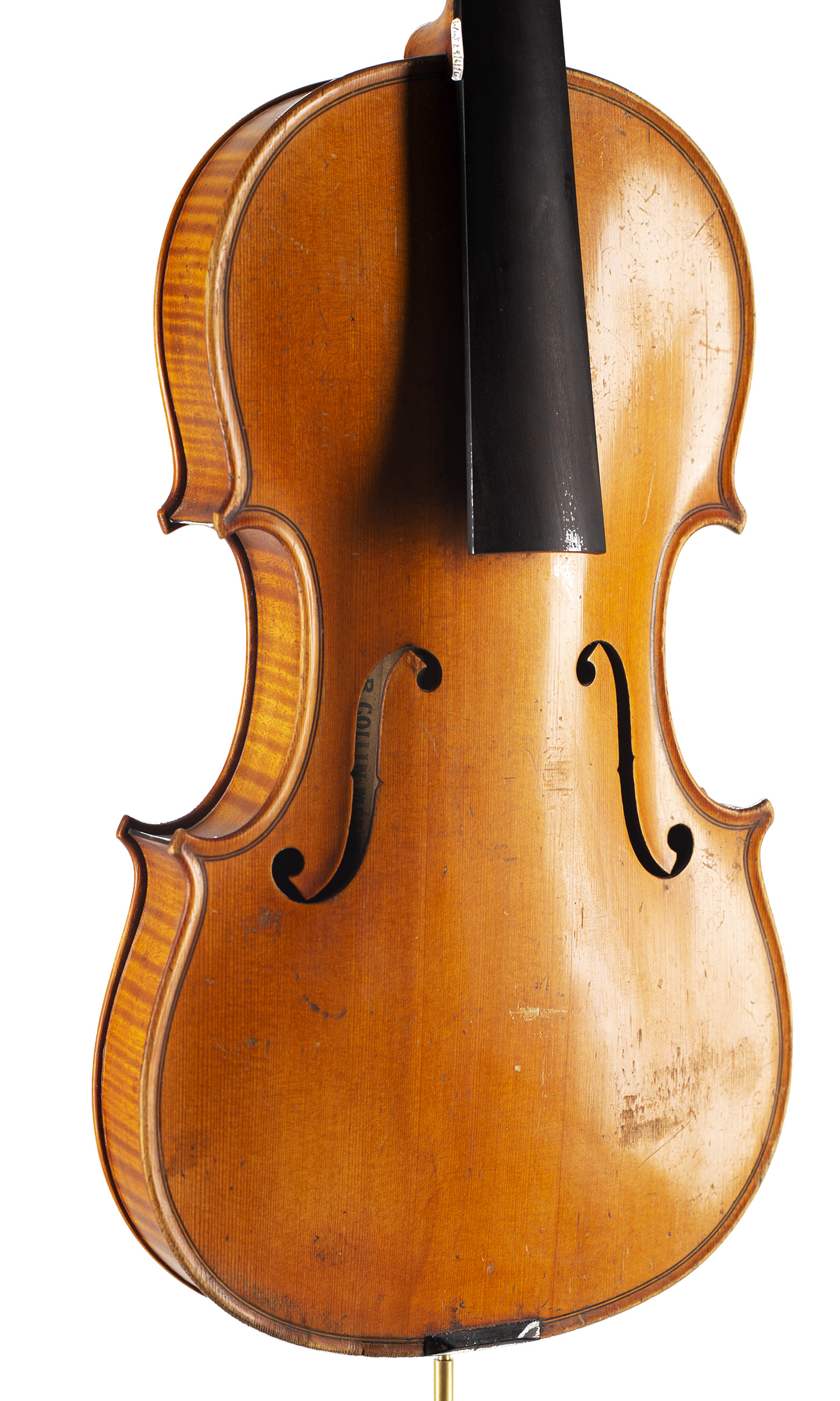 A violin by Ch J.B.Collin-Mezin Pere, Paris, 1902 — angled view, 30°