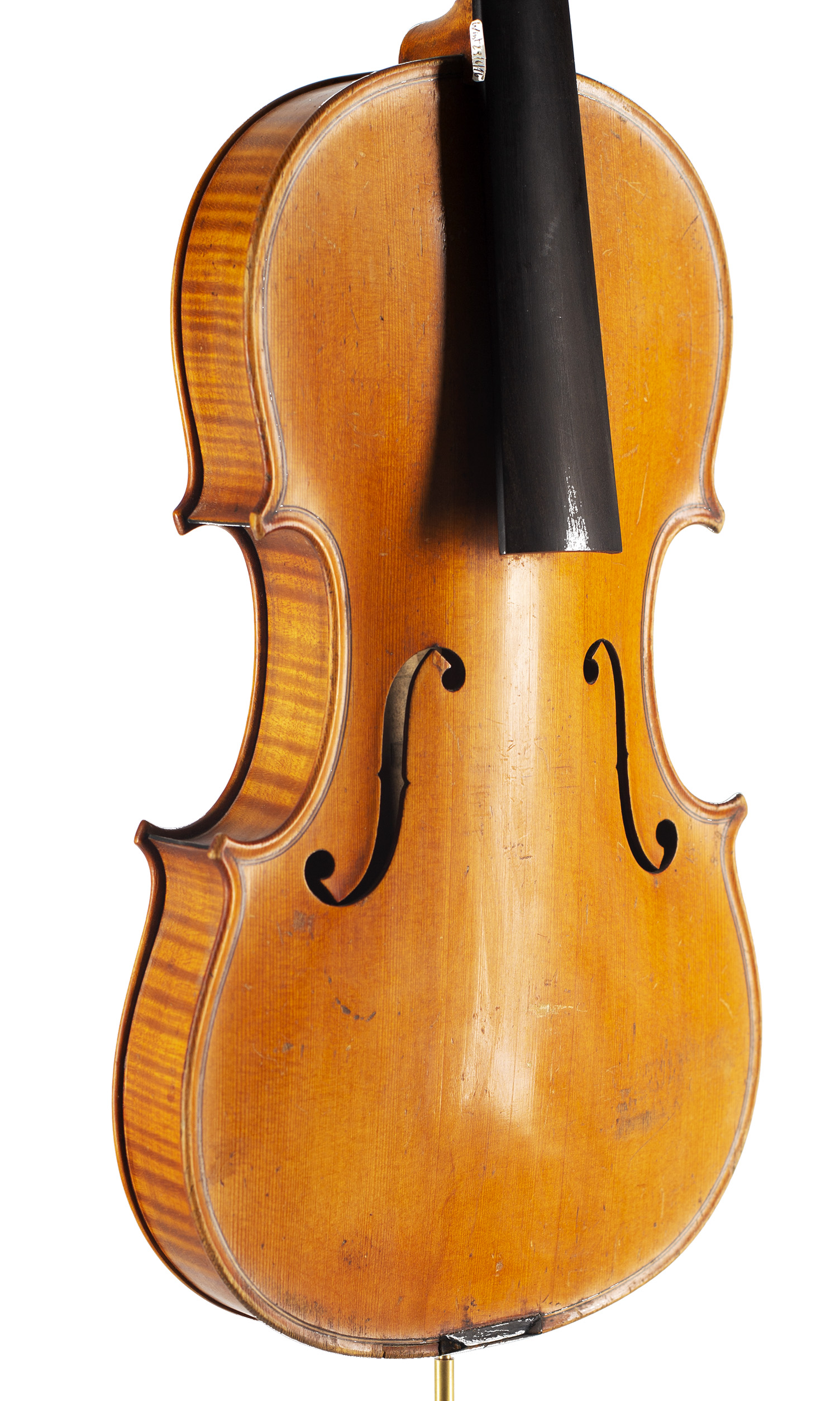 A violin by Ch J.B.Collin-Mezin Pere, Paris, 1902 — angled view, 40°
