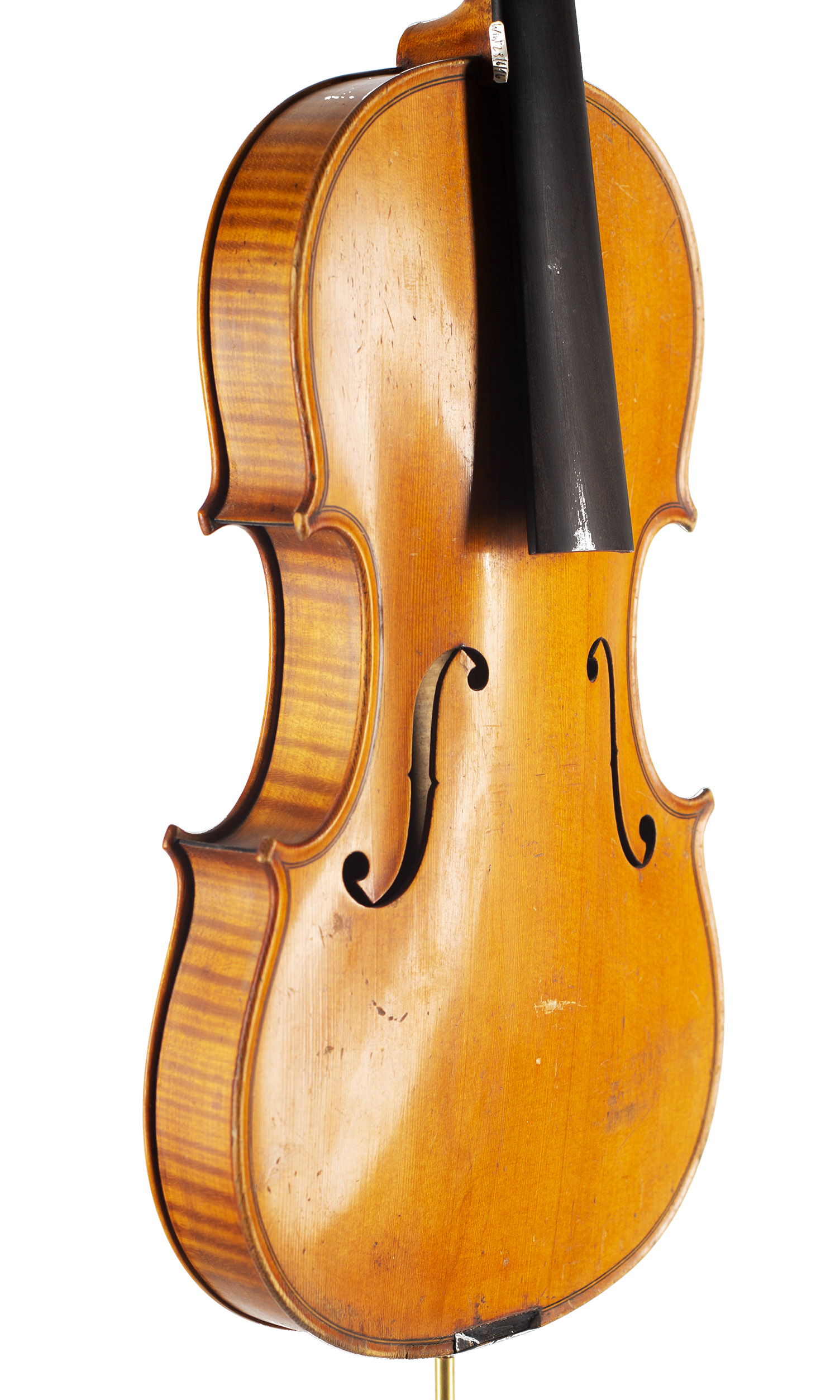 A violin by Ch J.B.Collin-Mezin Pere, Paris, 1902 — angled view, 50°