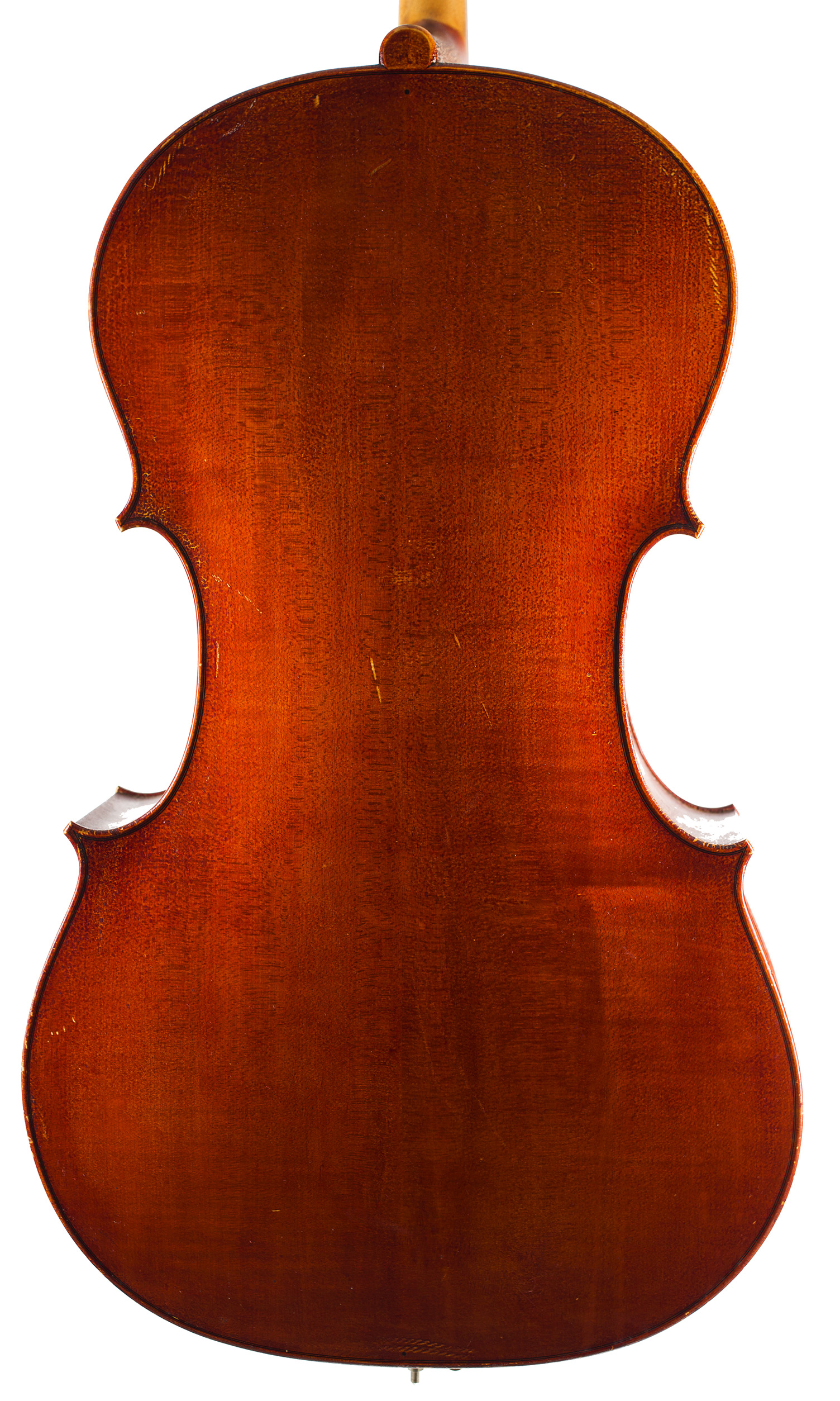 A cello by Donald B. A. Palmer, Cremona, 1976 — back