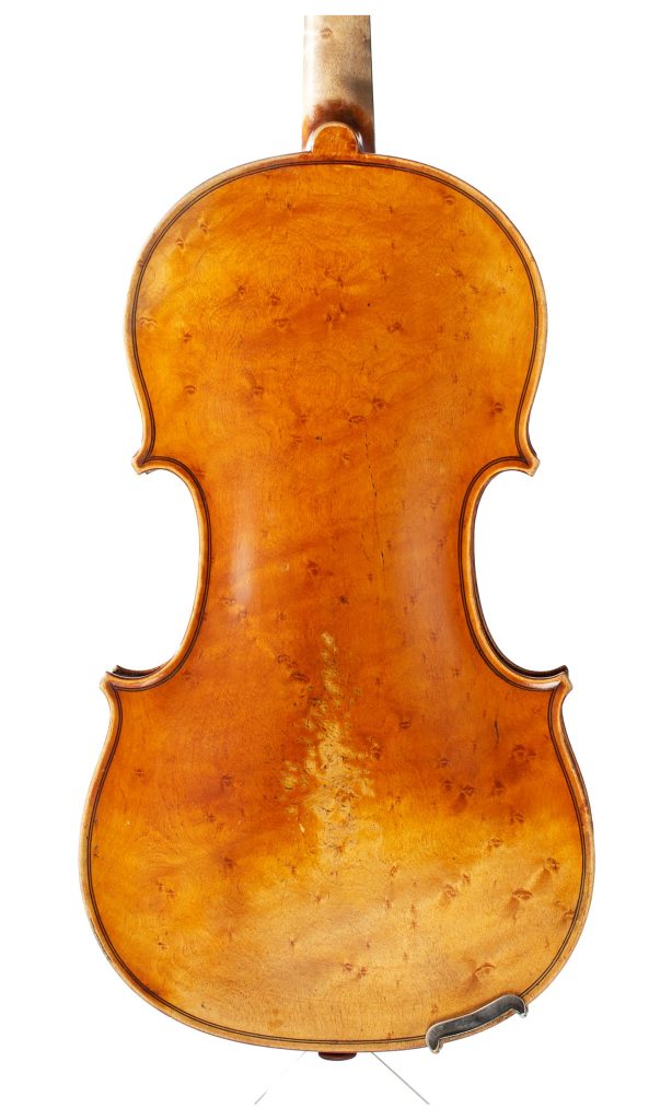 Violin by Paul Bailly, Paris, 1887 — back