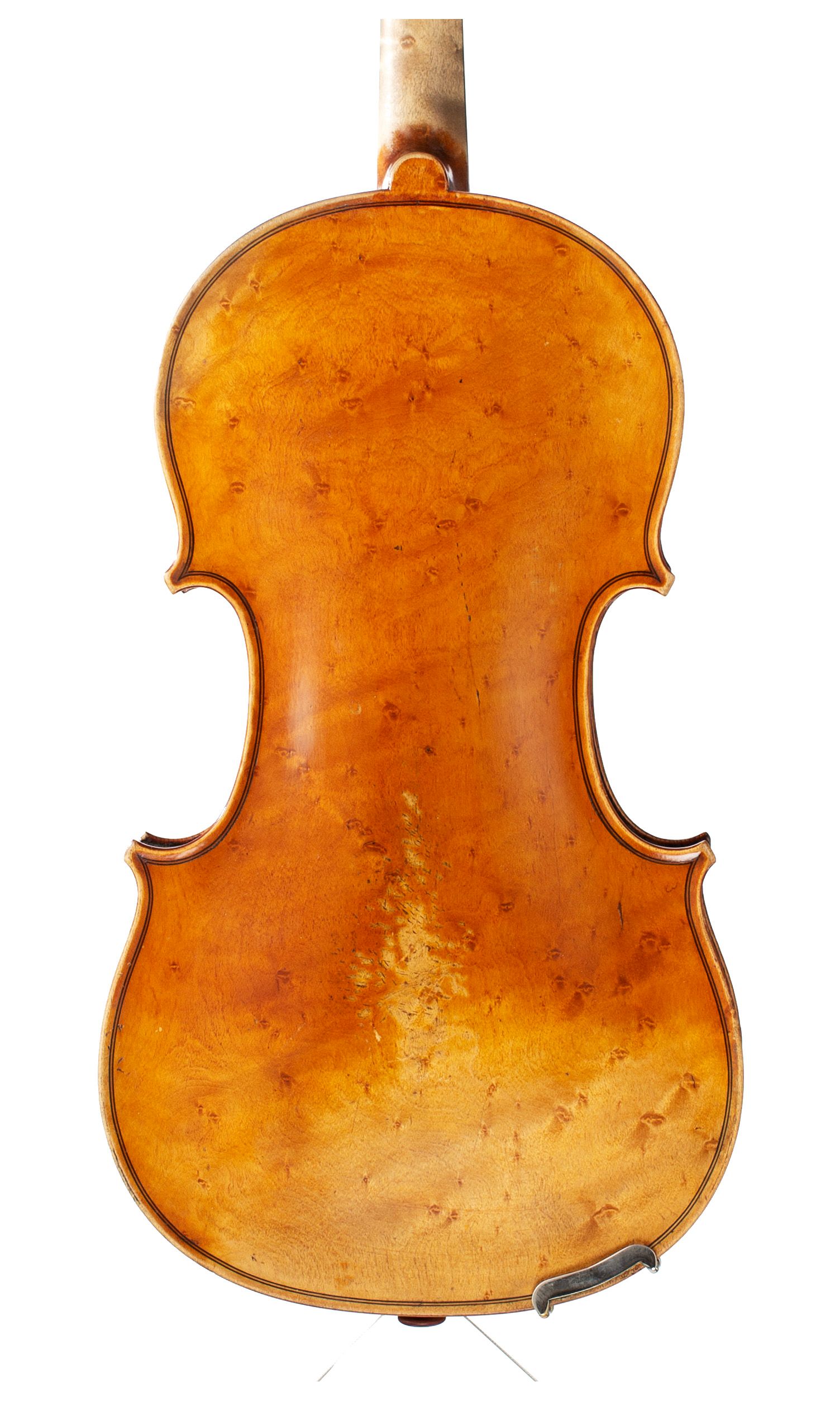 Violin by Paul Bailly, Paris, 1887 — back
