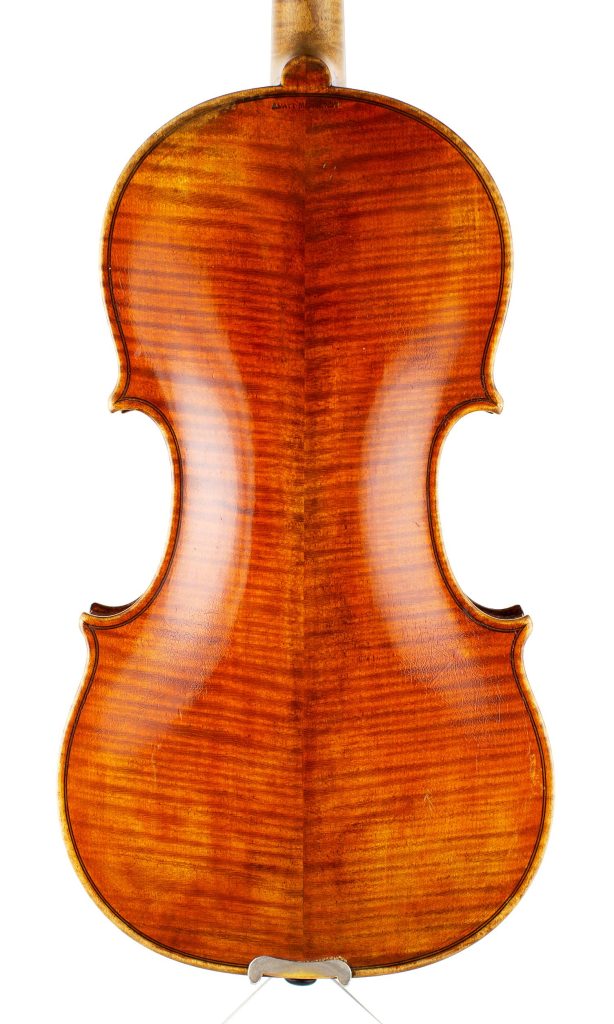 Violin by Amati Mangenot, Bordeaux, circa 1920 — back