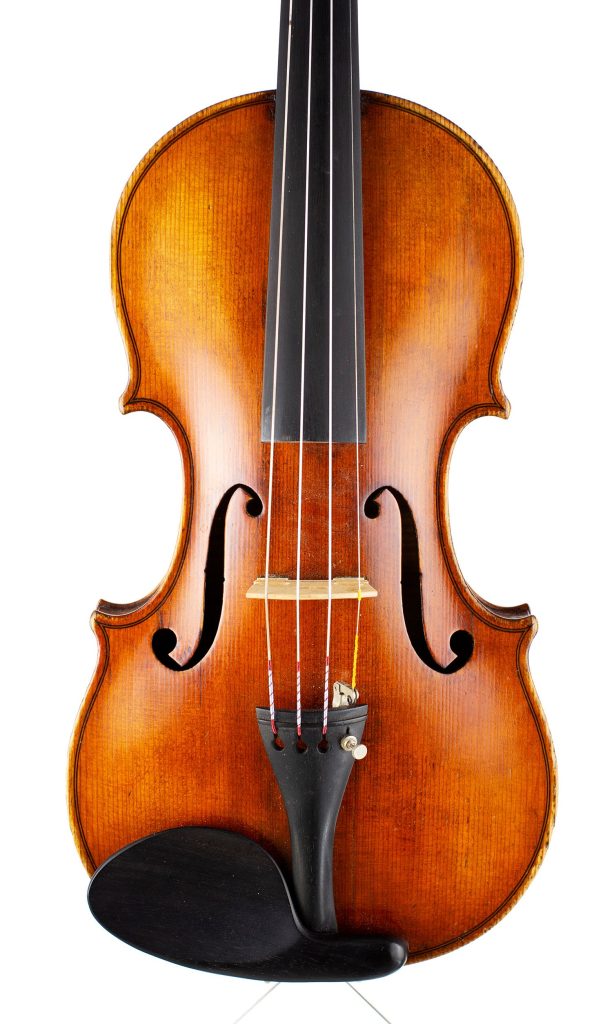 Violin by Amati Mangenot, Bordeaux, circa 1920 — front