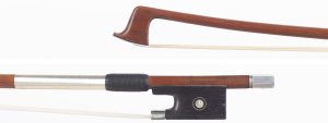 A silver-mounted violin bow by Louis Henri Gillet — head and frog