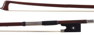 A silver-mounted violin bow by H. R. Pfretzschner, Germany, circa 1920 — head and frog