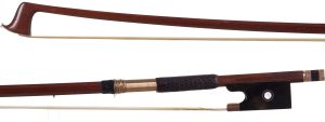 A gold and tortoiseshell-mounted violin bow by Lothar Seifert, Bubenreuth, circa 1970 — head and frog