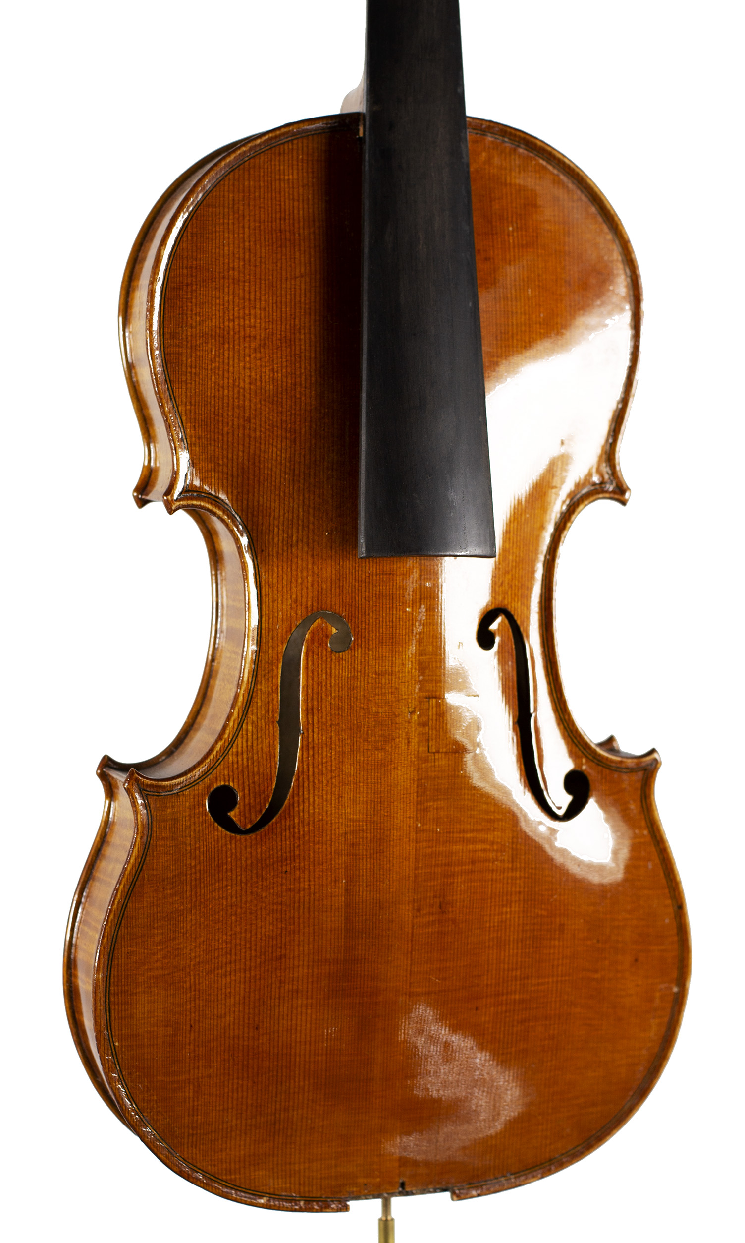 A violin by Julian Emery — angled view, 20°