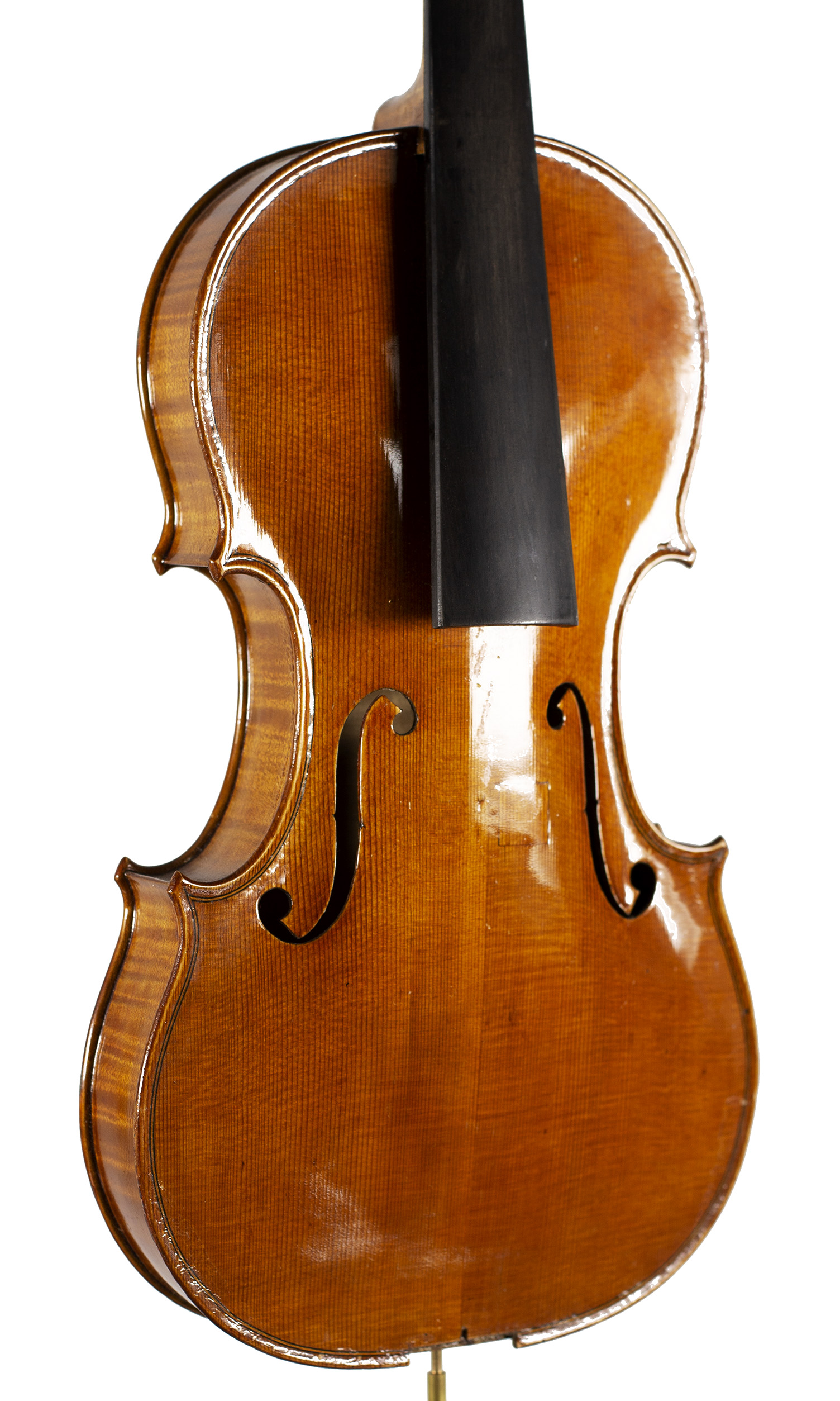 A violin by Julian Emery — angled view, 30°