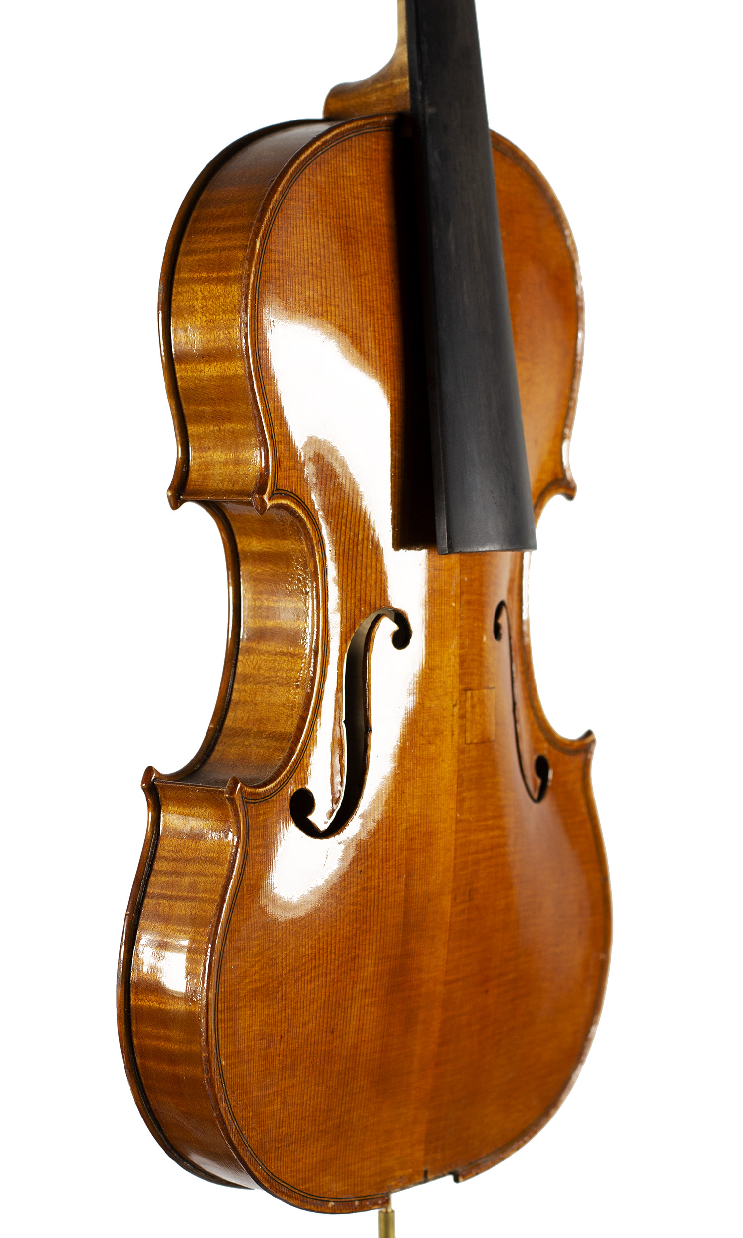 A violin by Julian Emery — angled view, 50°