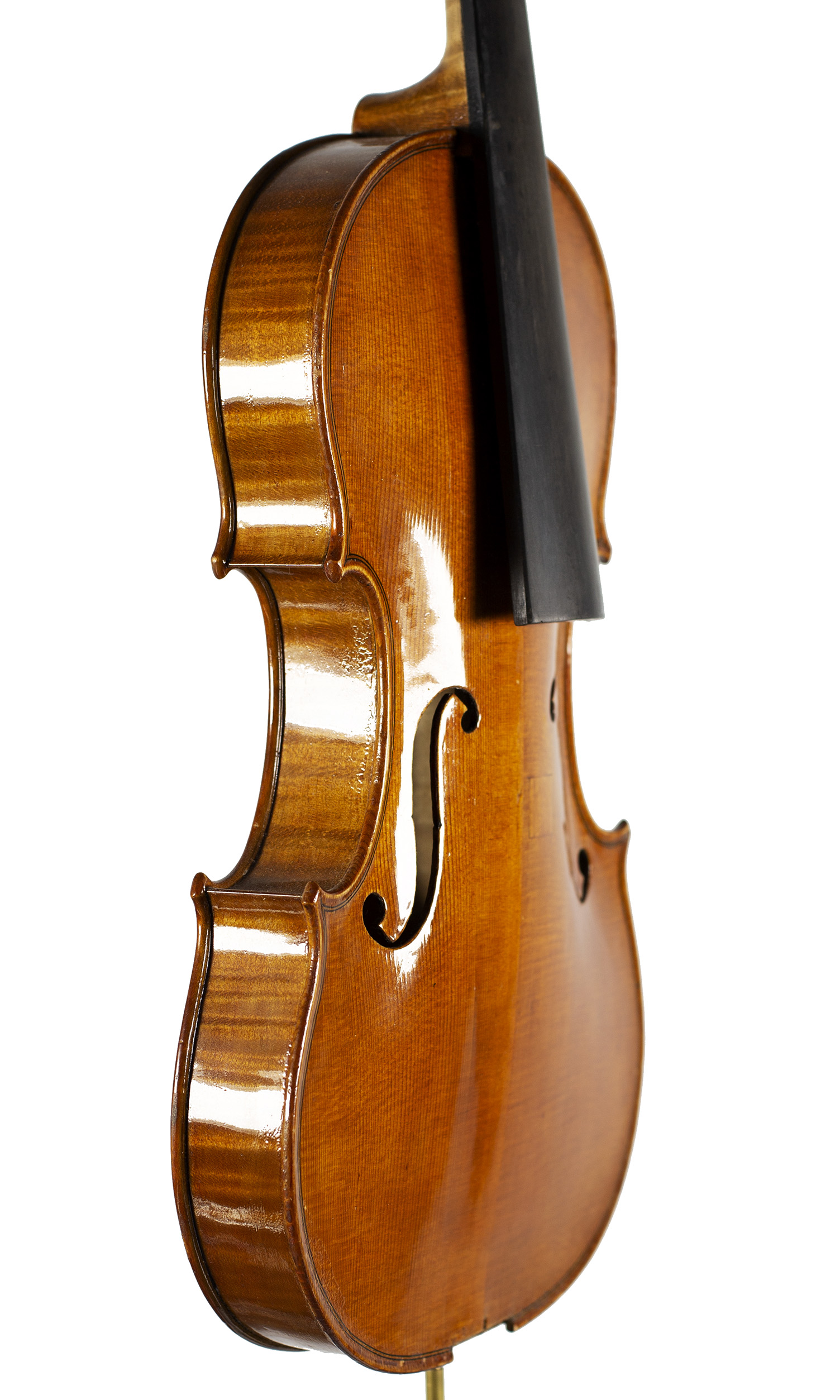 A violin by Julian Emery — angled view, 60°