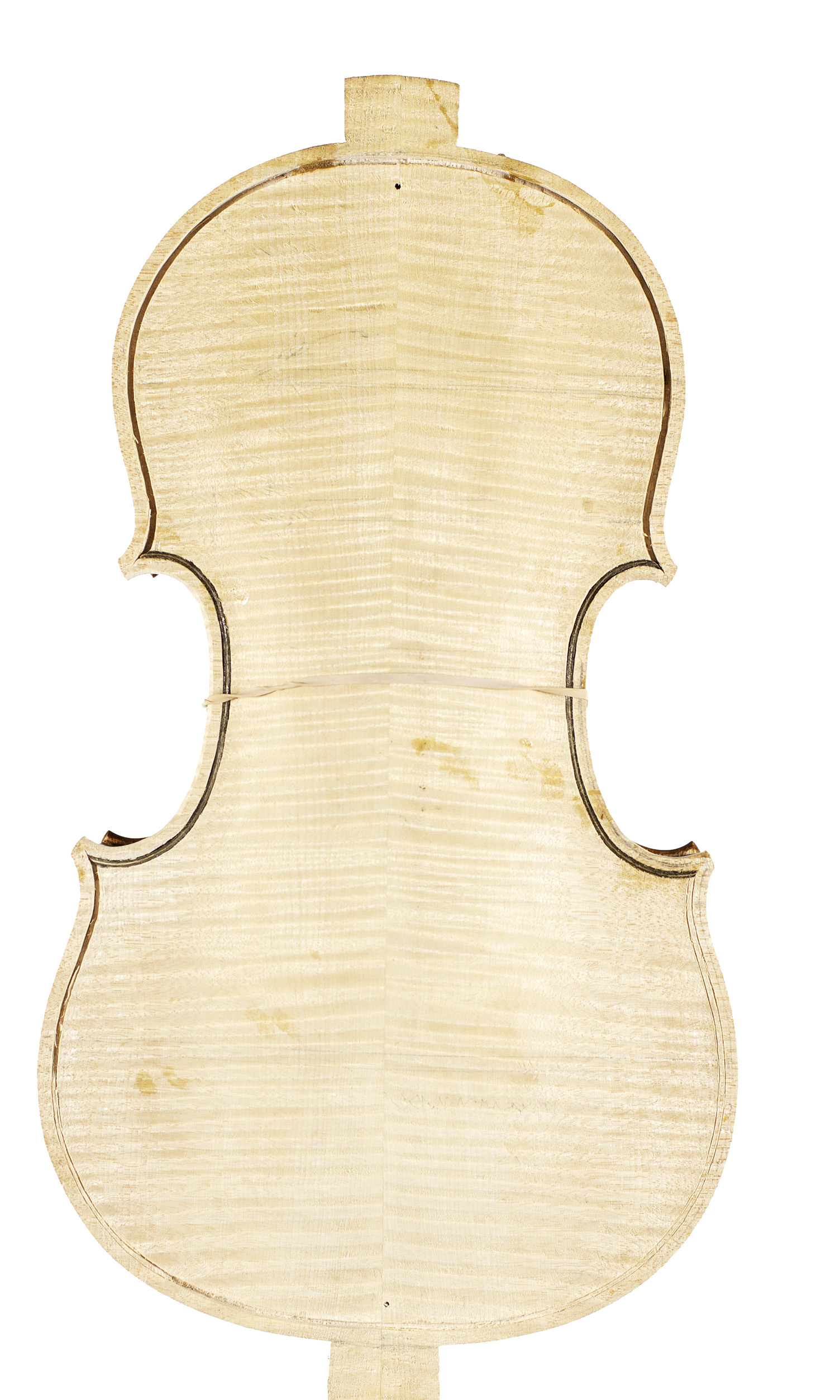 An incomplete violin by Julian Emery — back