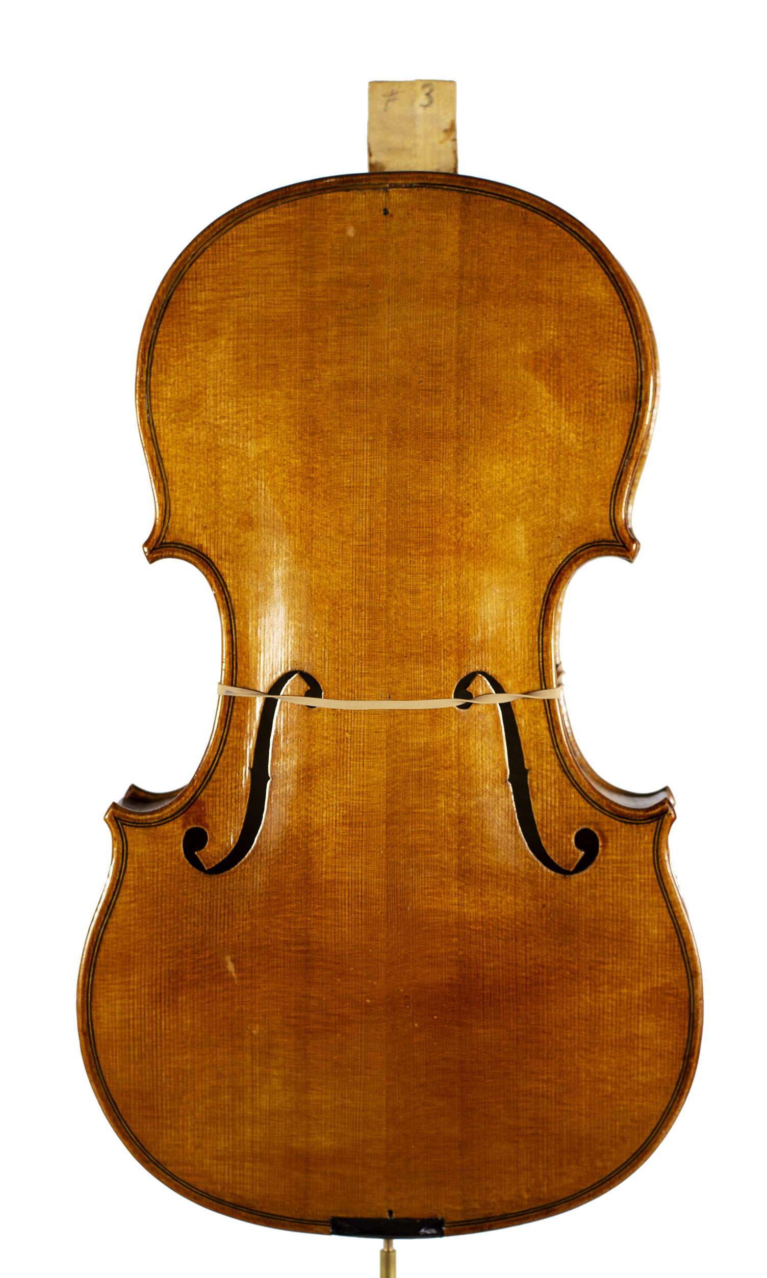 An incomplete violin by Julian Emery — front