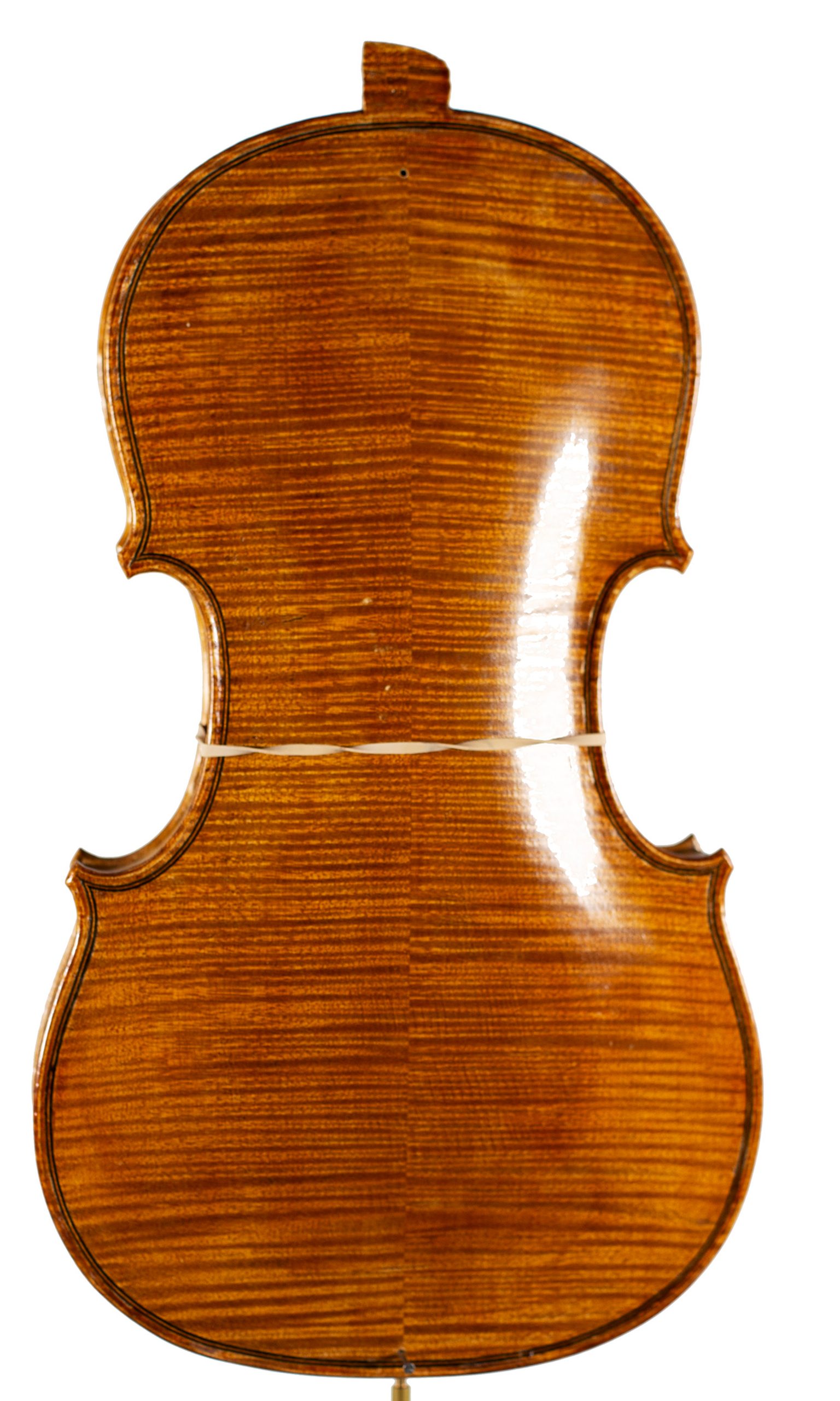 An incomplete violin by Julian Emery — back