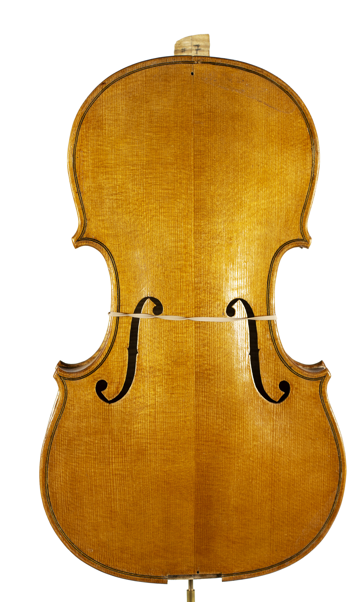 An incomplete violin by Julian Emery — front