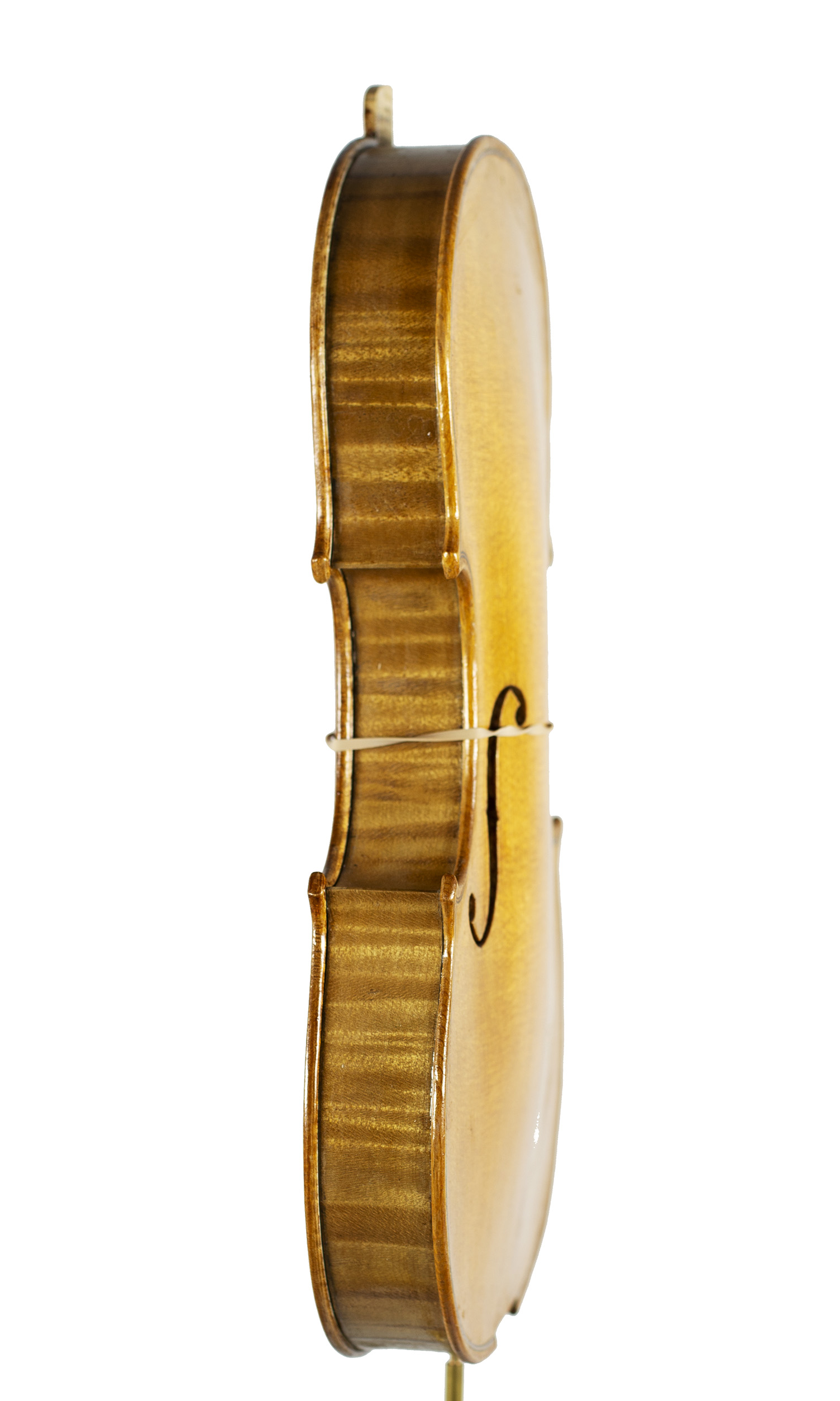 An incomplete violin by Julian Emery — angled view, 70°