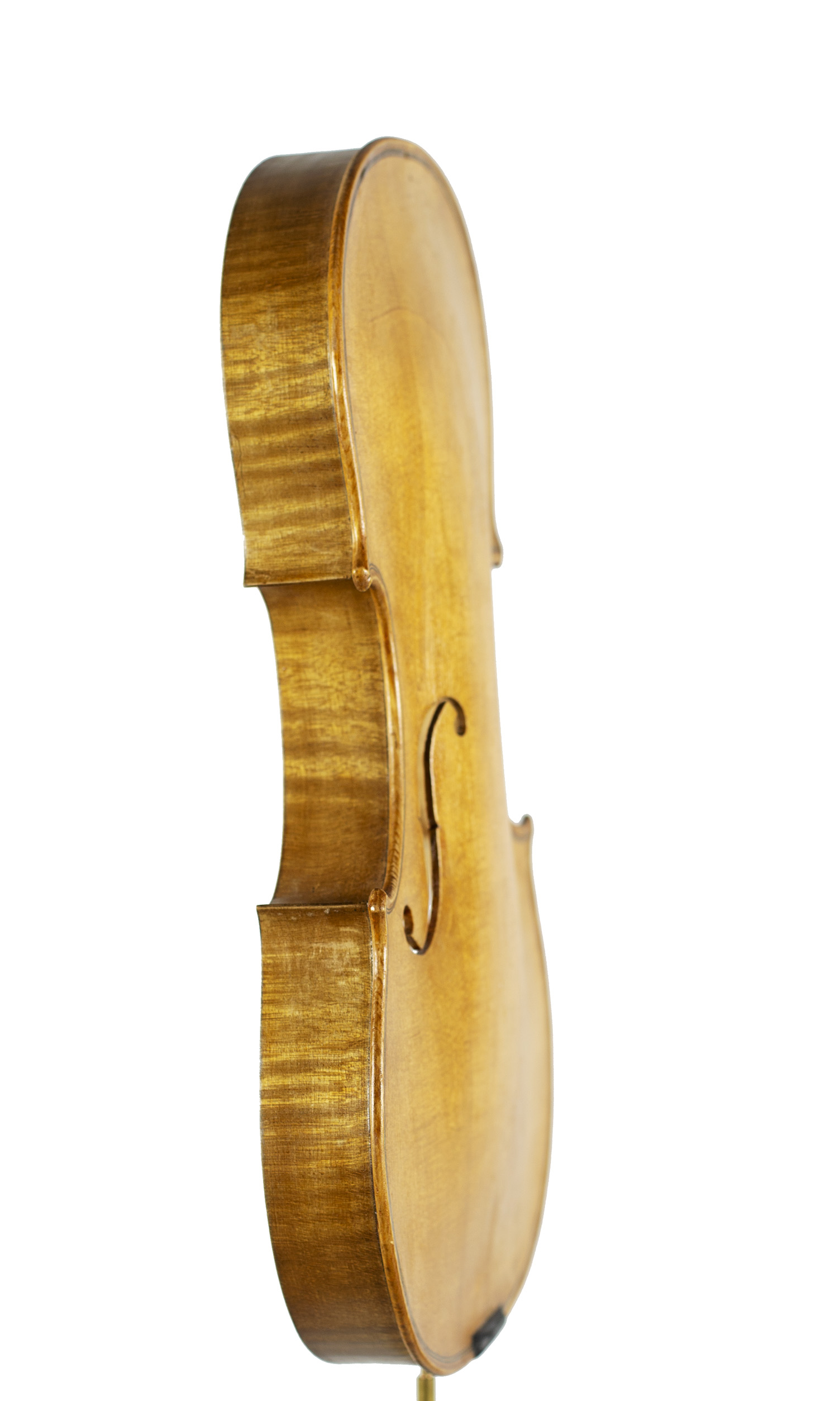 An incomplete violin by Julian Emery — angled view, 70°