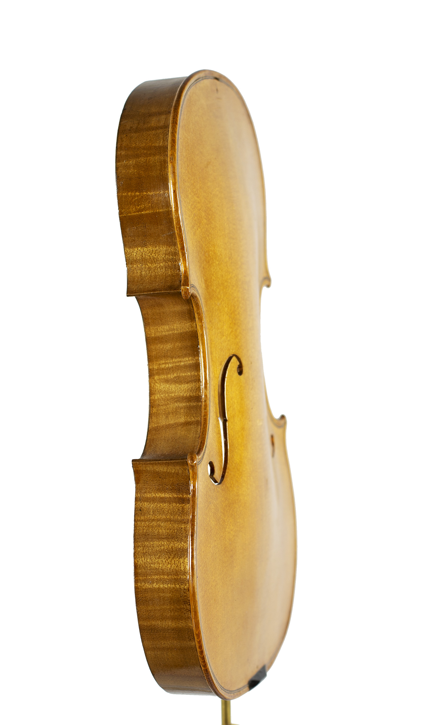 An incomplete violin by Julian Emery — angled view, 70°