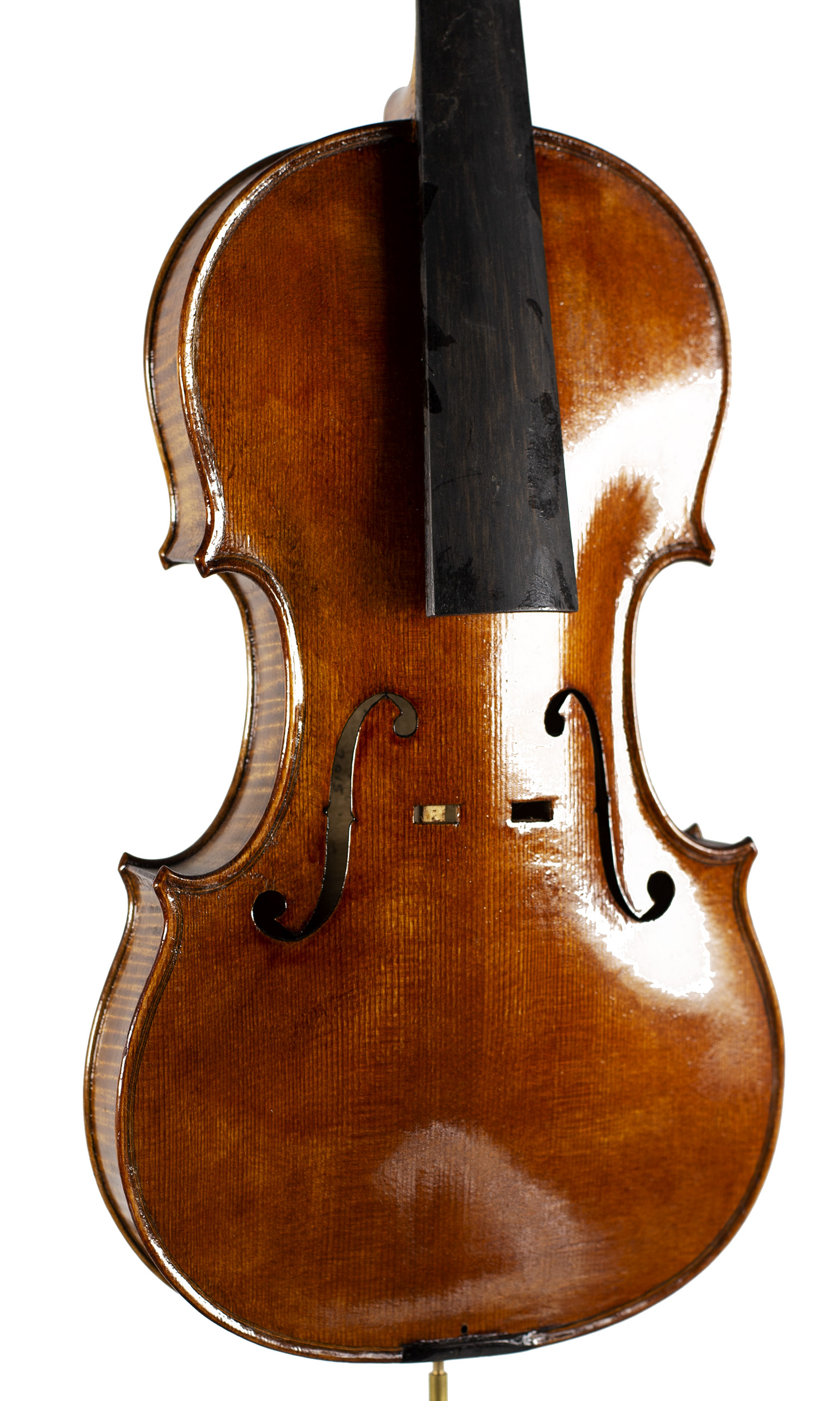 A violin by Julian Emery — angled view, 20°