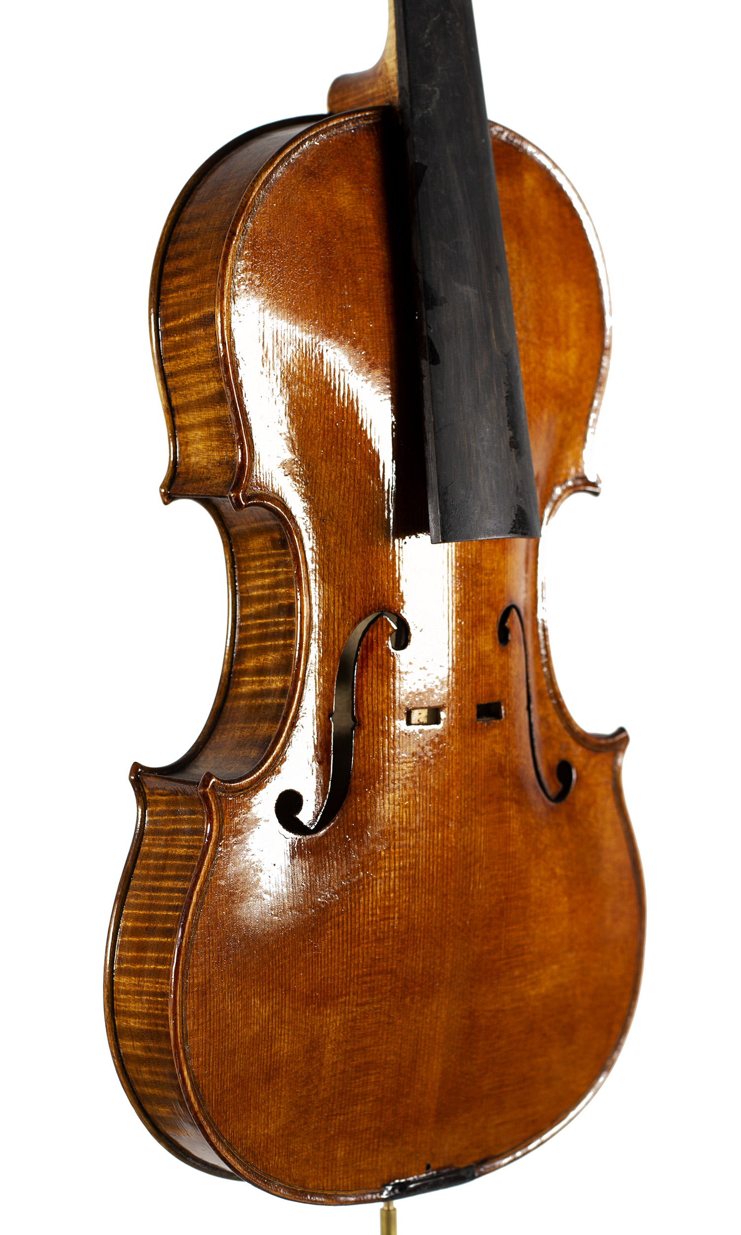 A violin by Julian Emery — angled view, 40°