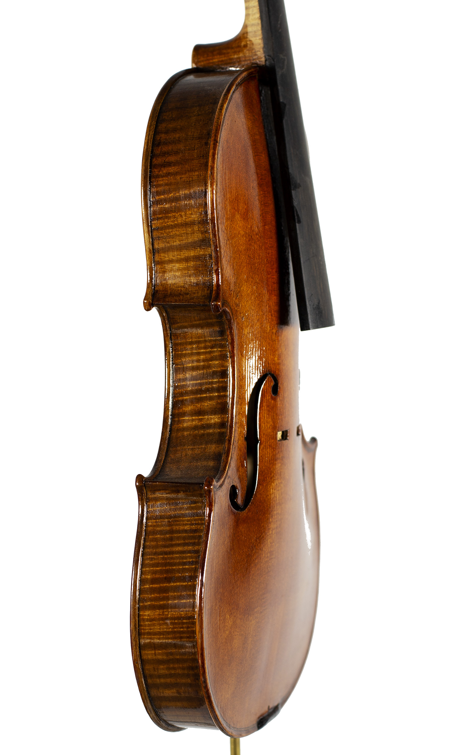 A violin by Julian Emery — angled view, 70°