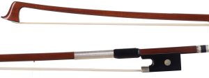 A silver-mounted violin bow by Roger-François Lotte, Mirecourt, circa 1970 — head and frog