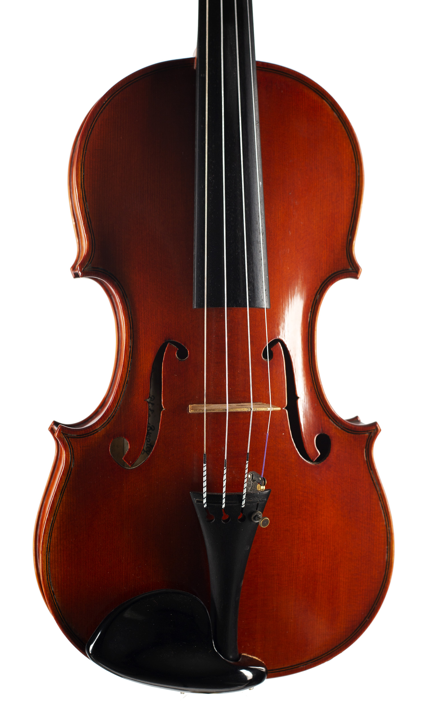 A violin by Brian Philip Brealey, Nottingham, 1996 — angled view, 10°