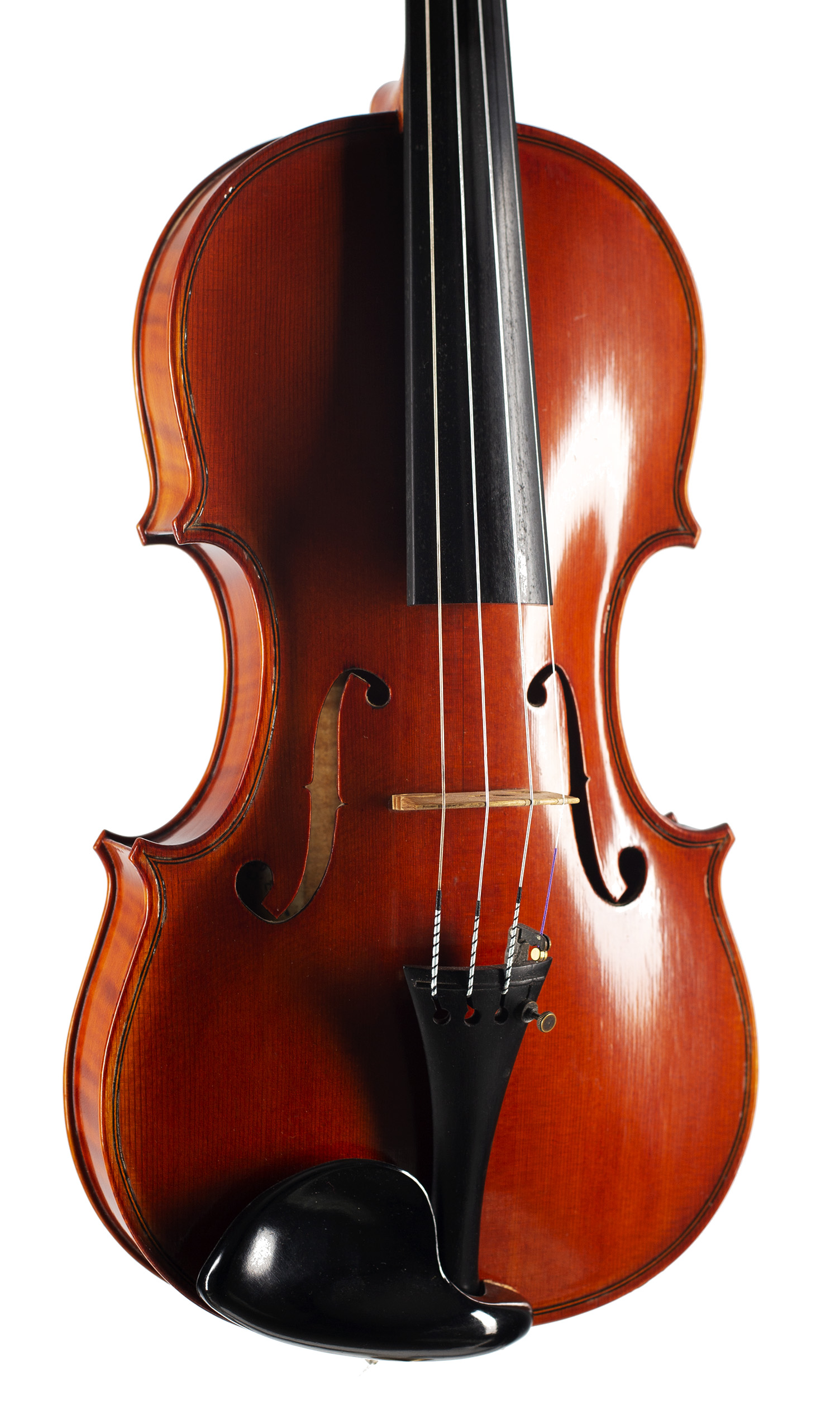 A violin by Brian Philip Brealey, Nottingham, 1996 — angled view, 20°