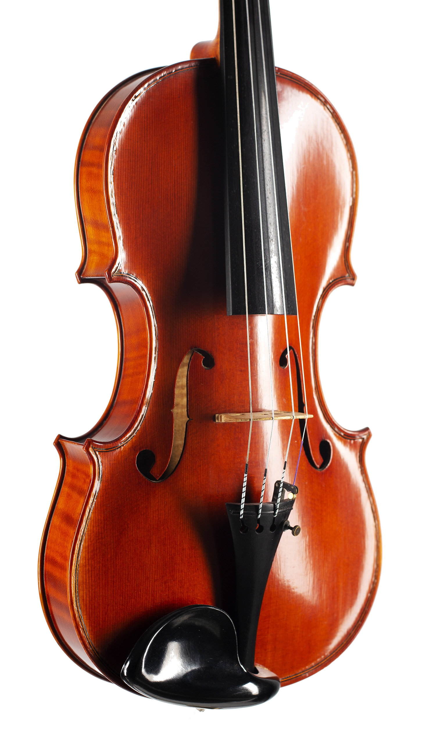 A violin by Brian Philip Brealey, Nottingham, 1996 — angled view, 30°