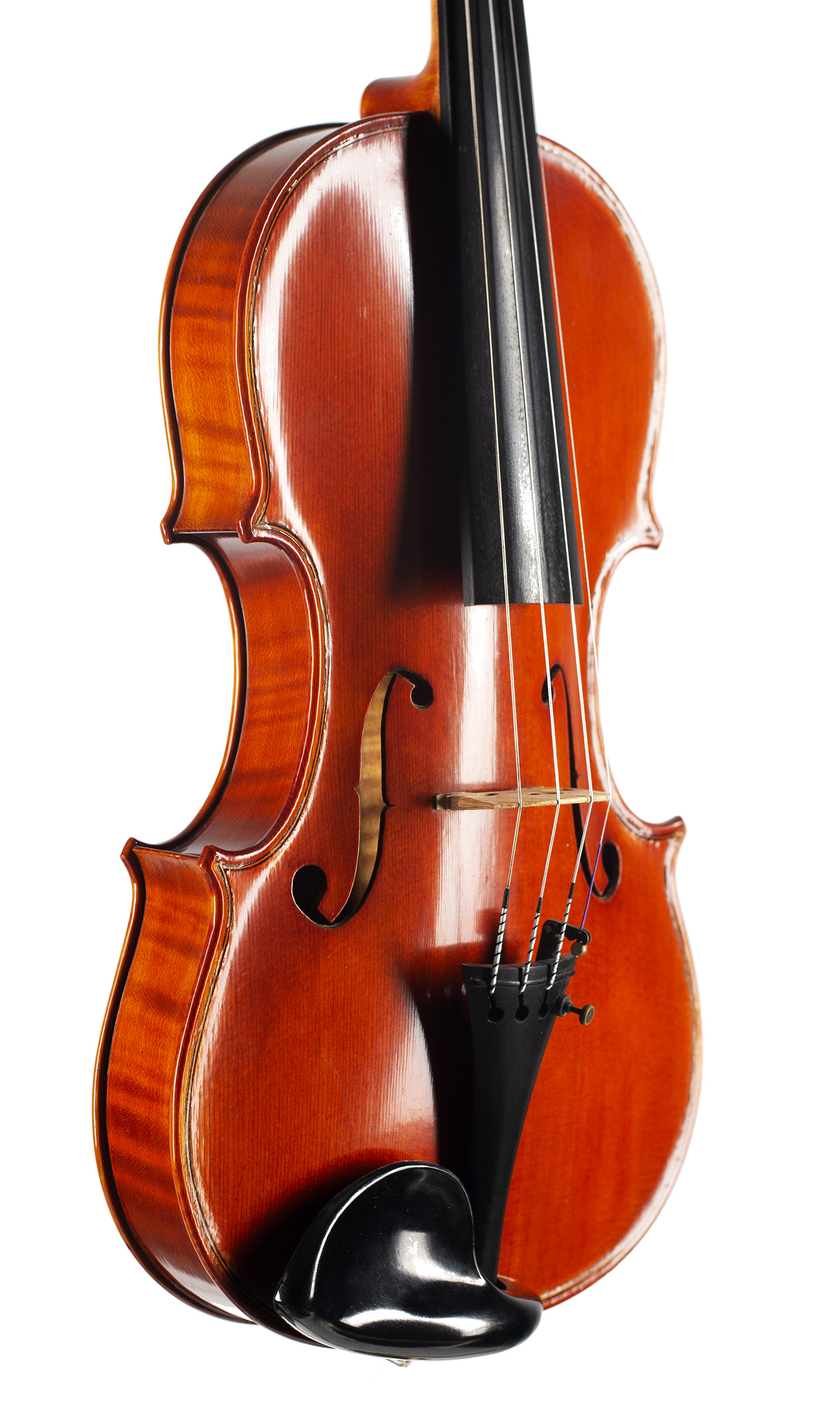 A violin by Brian Philip Brealey, Nottingham, 1996 — angled view, 40°