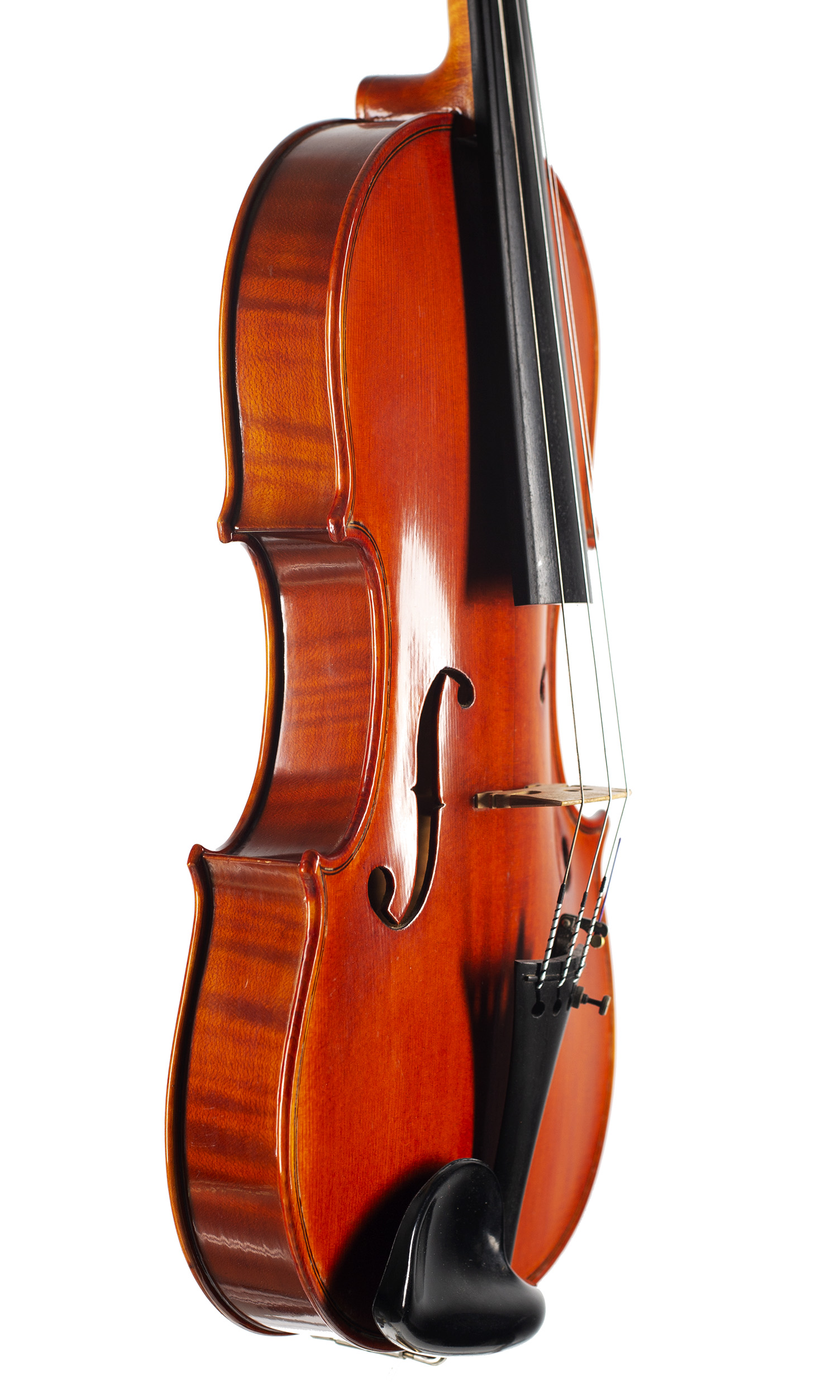 A violin by Brian Philip Brealey, Nottingham, 1996 — angled view, 60°