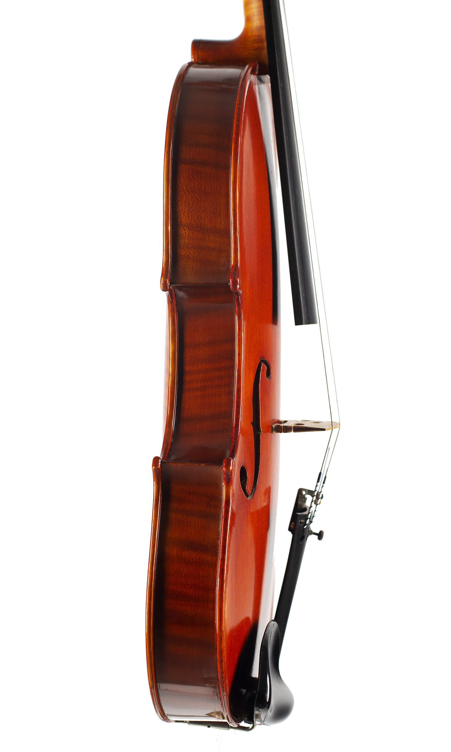 A violin by Brian Philip Brealey, Nottingham, 1996 — angled view, 80°
