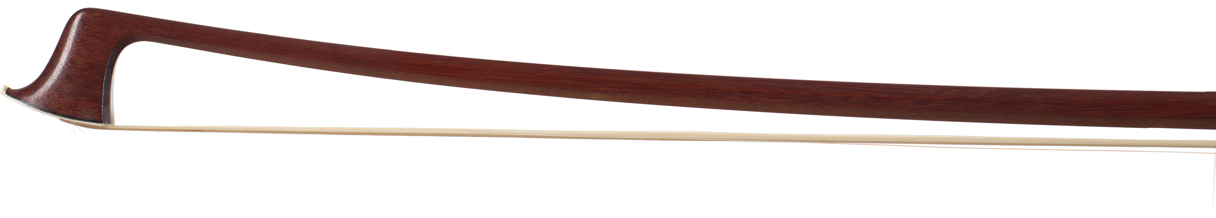 A silver-mounted violin bow by Hermann Albert Hoyer, Germany, circa 1920 — head